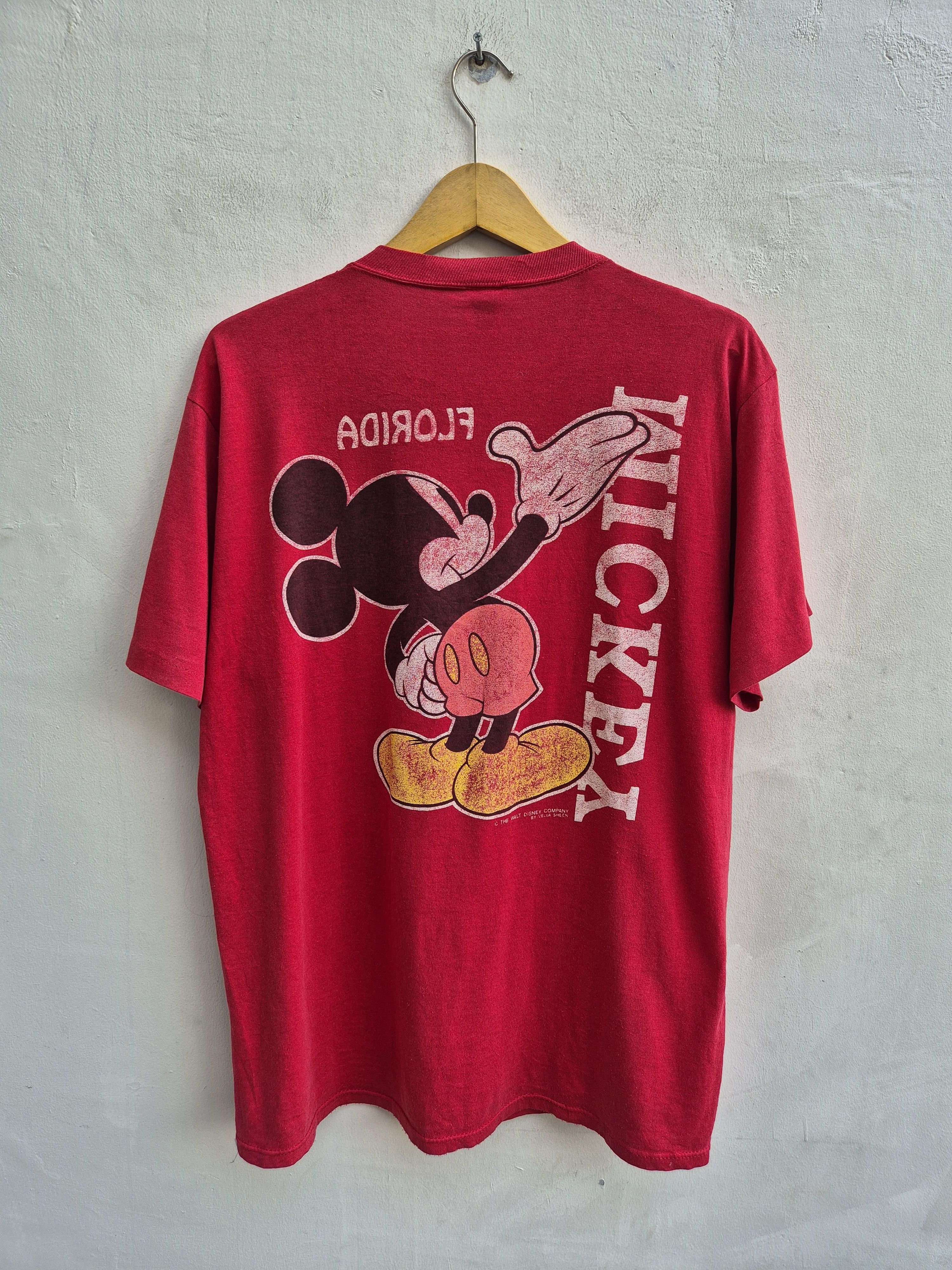 Disney × Velva Sheen Vintage 90s Mickey Mouse T-shirt Size US XL / EU 56 / 4 - 2 Thumbnail