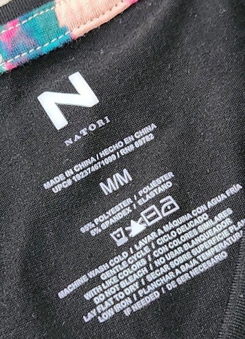 Rap Tees Natori Sleep Shirt Medium Black NWT short Sleeve V Neck Size ONE SIZE - 3 Thumbnail
