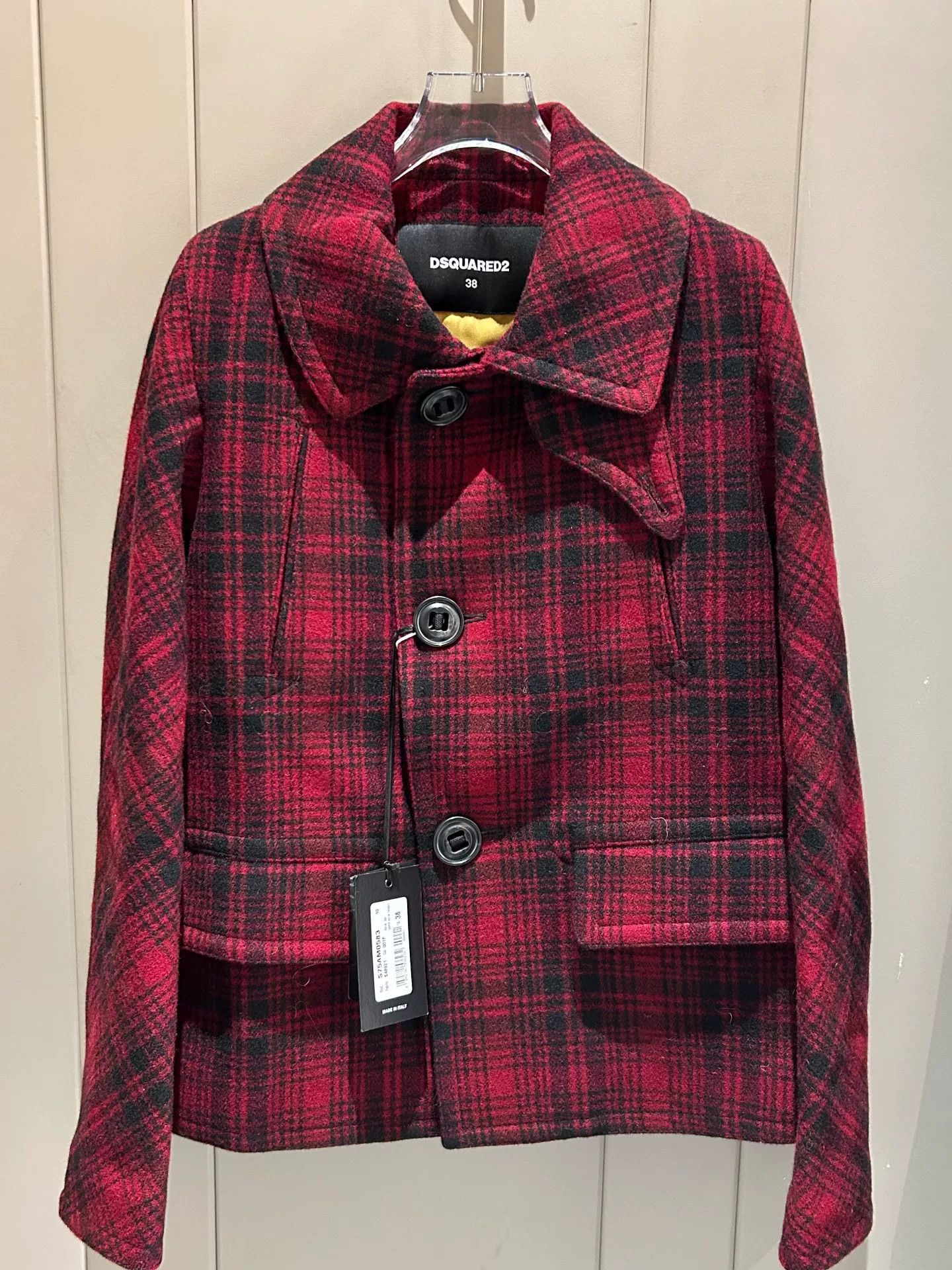Dsquared2 DSQUARED2 Women's Wool Coat Size XS / US 0-2 / IT 36-38 - 1 Thumbnail