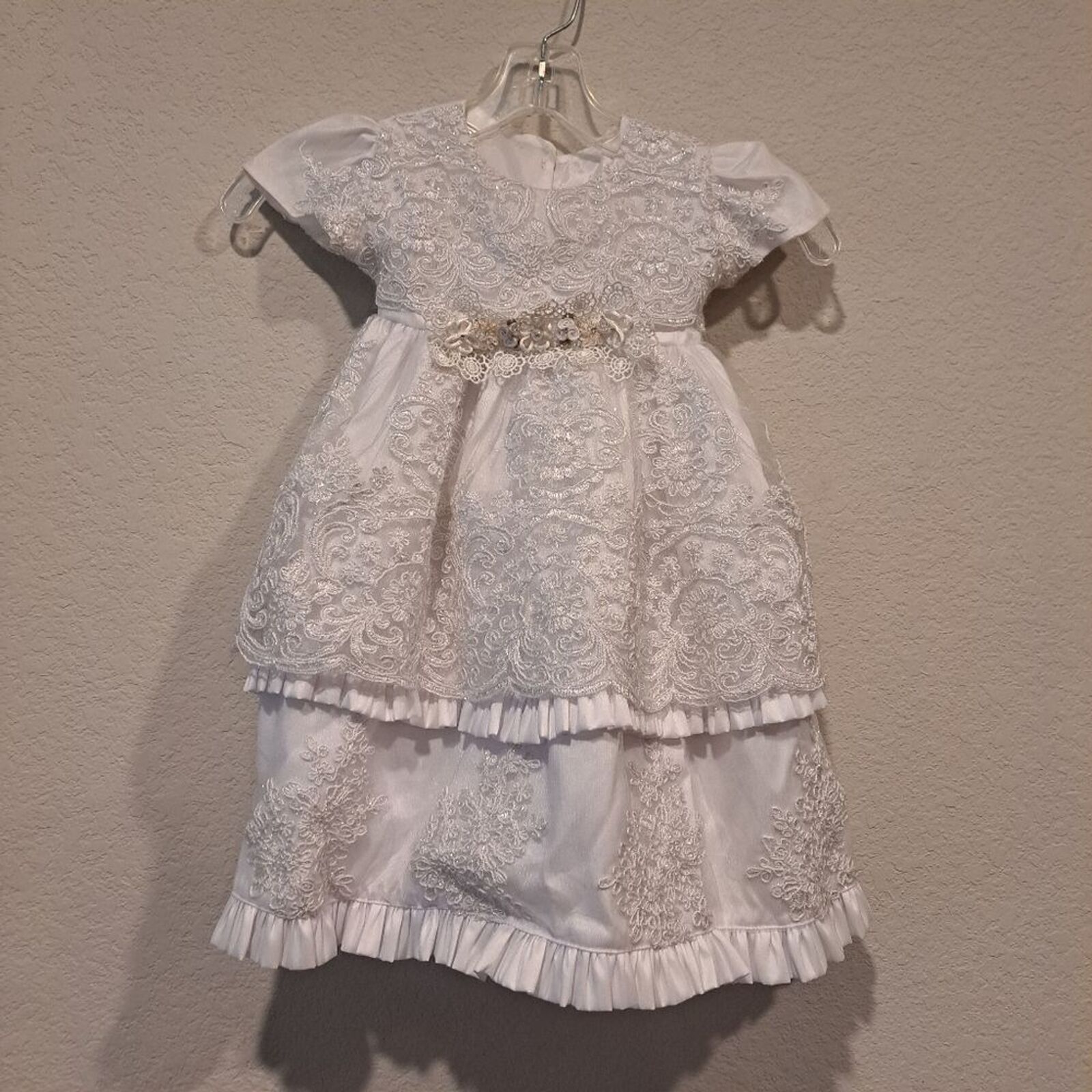 Other Girls white flower girl dress wedding Convertible 2-3 tiers Size S / US 4 / IT 40 - 12 Thumbnail