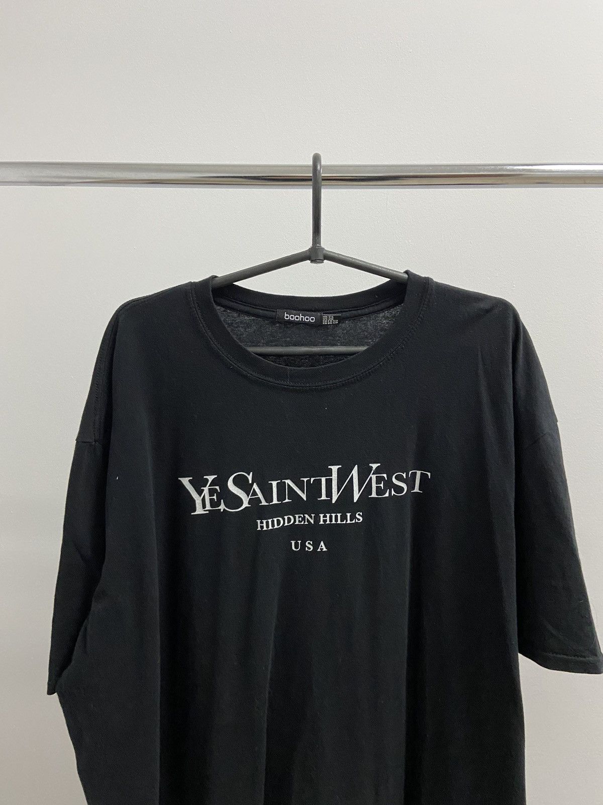 Kanye West × Vintage × Yves Saint Laurent YeSaintWest Kanye West Vintage T Shirt Big Logo USA Size US L / EU 52-54 / 3 - 2 Thumbnail