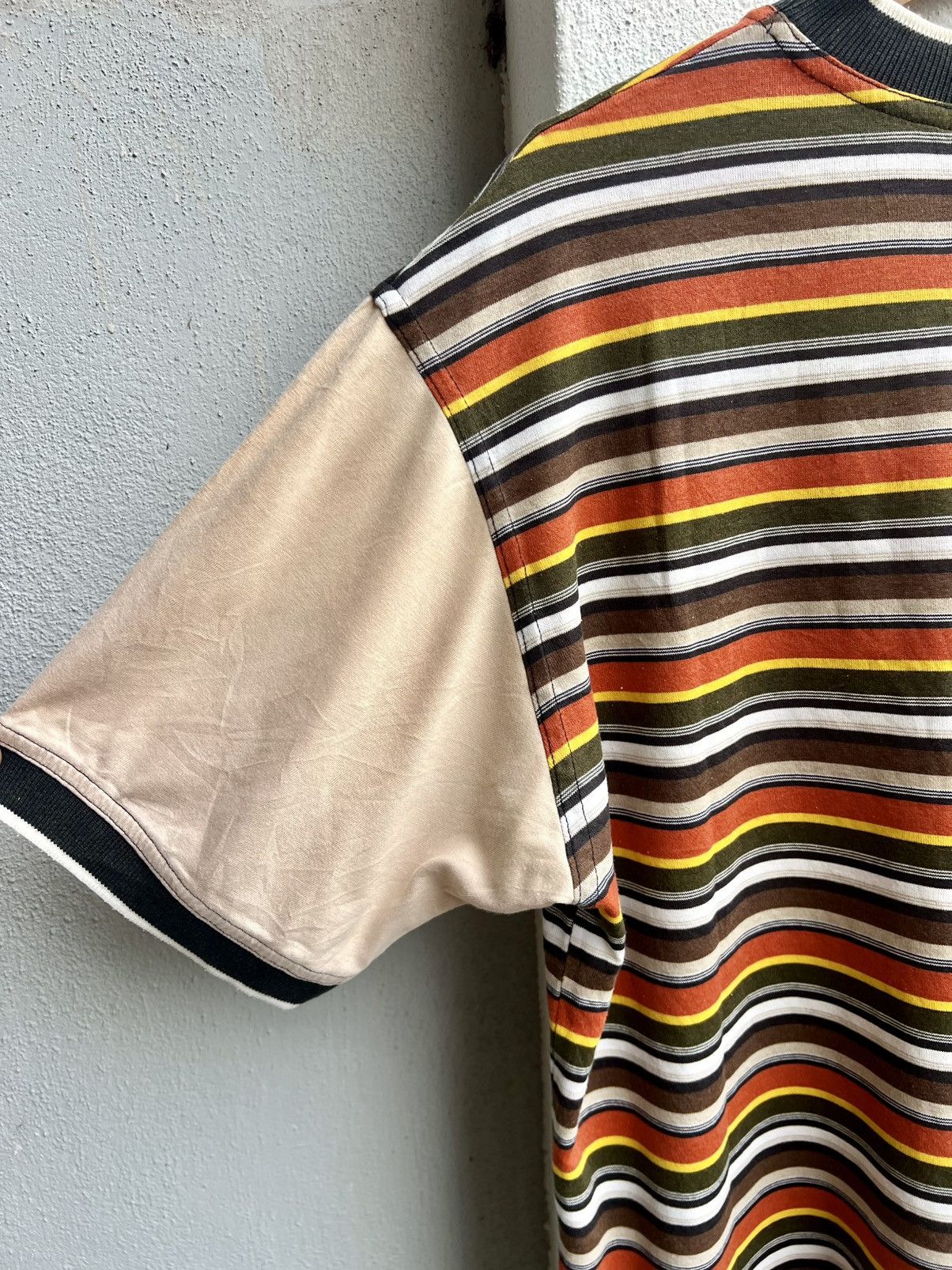 Cross Colours × Vintage VINTAGE RARE CROSS COLOURS STRIPES TEE Size US M / EU 48-50 / 2 - 7 Thumbnail