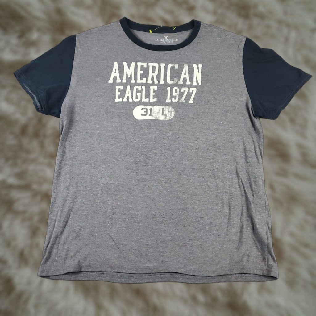 American Eagle Outfitters American Eagle T Shirt Mens Short Sleeve Gray Casual Medium Adult Size US M / EU 48-50 / 2 - 1 Thumbnail