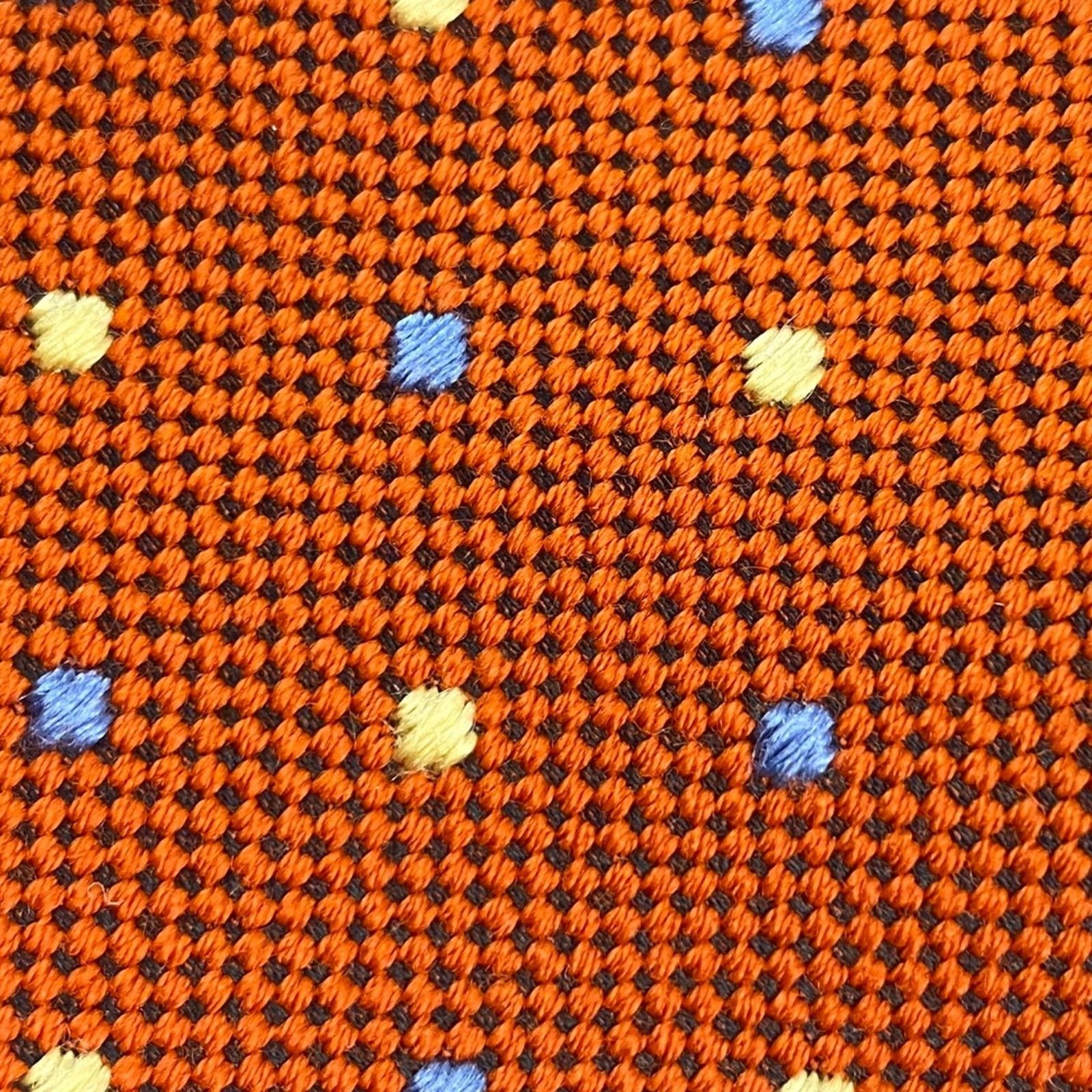 Donna Karan DONNA KARAN SIGNATURE Silk Tie Necktie Apricot Oversized Size ONE SIZE - 6 Thumbnail