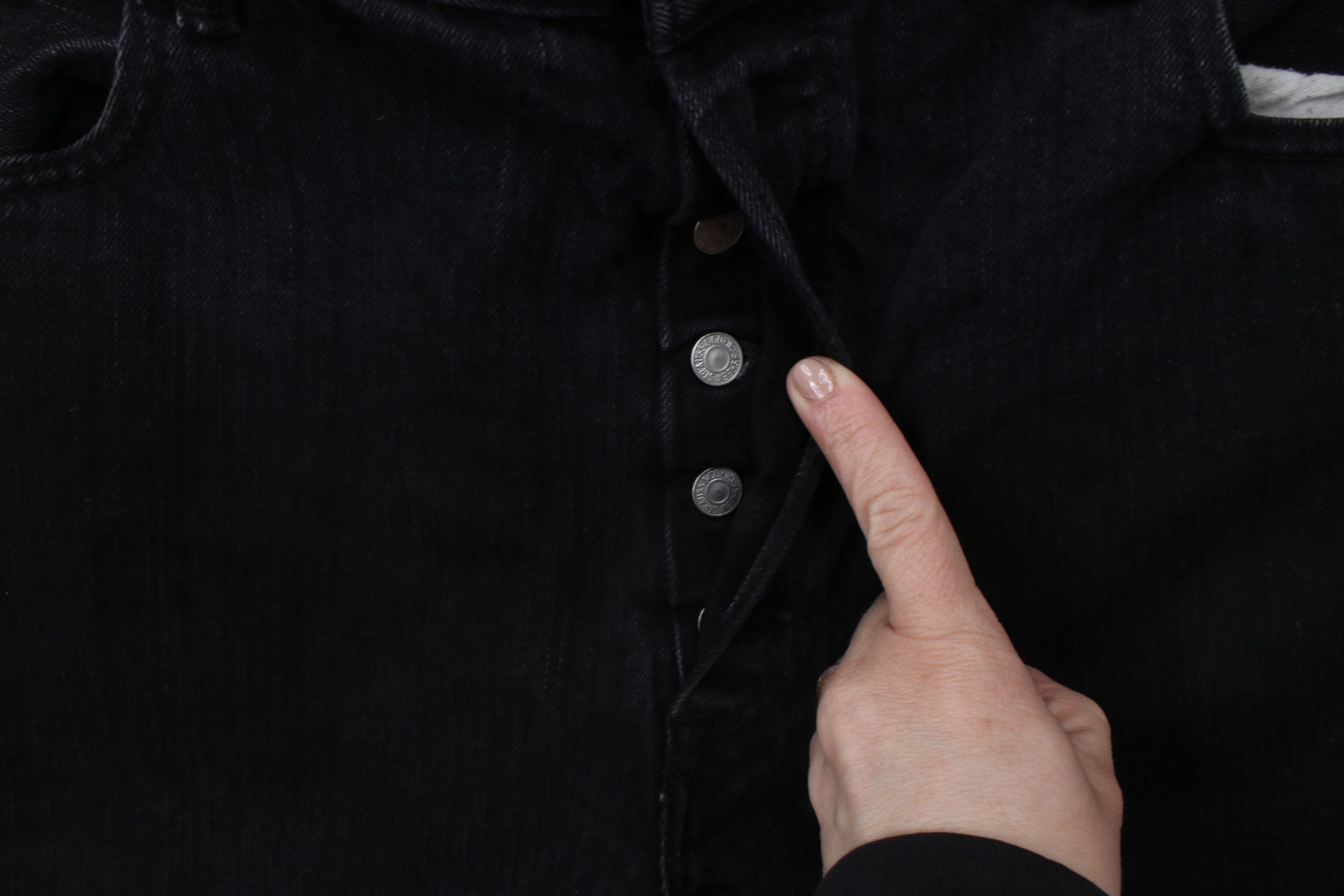 Levi's × Vintage Vintage Y2K Levis 501xx Fly Original Fit Denim Jeans Black Size US 44 / EU 60 - 7 Thumbnail