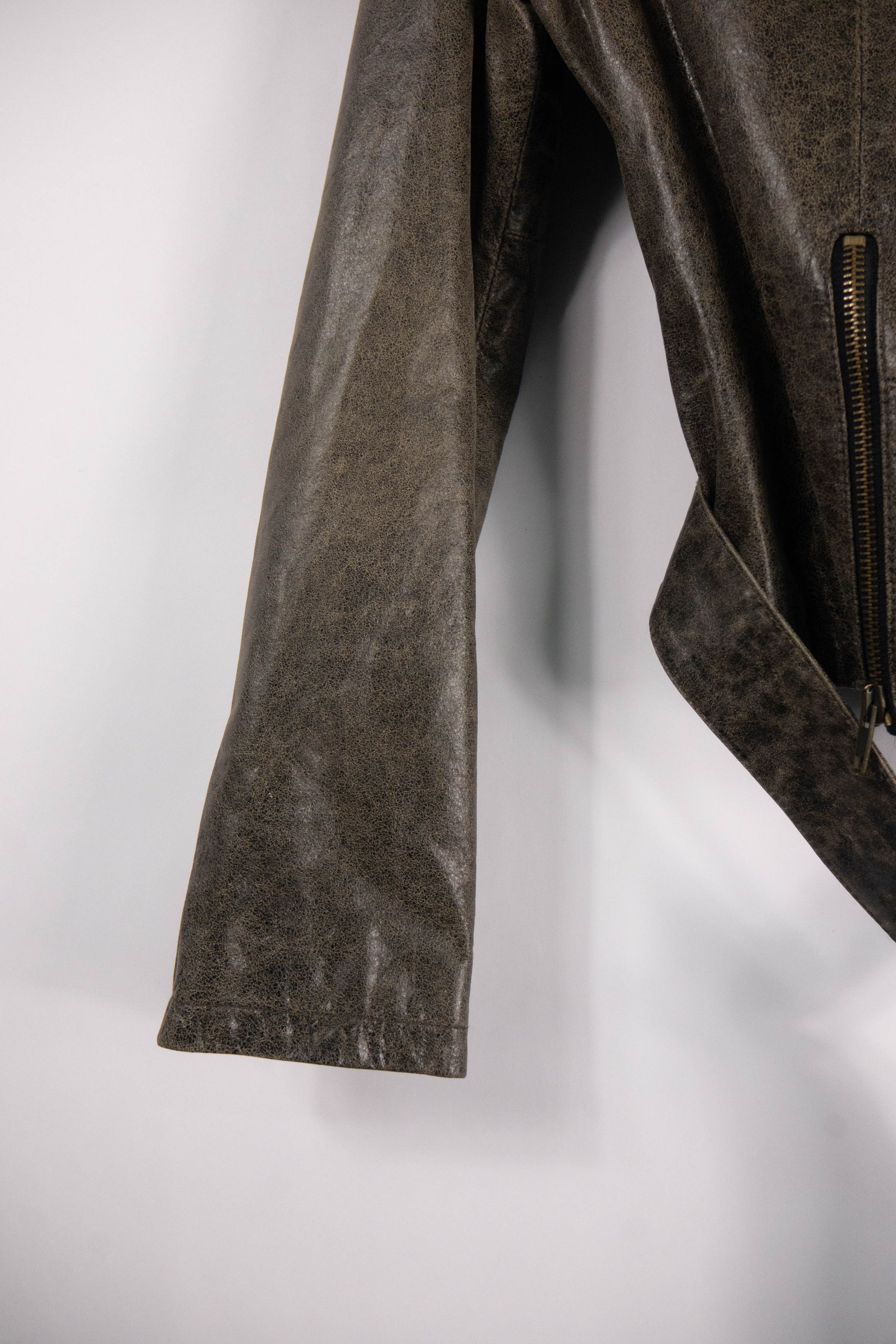 Marlboro × Vintage Marlboro leather jacket genuine horsehide biker style Size S / US 4 / IT 40 - 5 Thumbnail