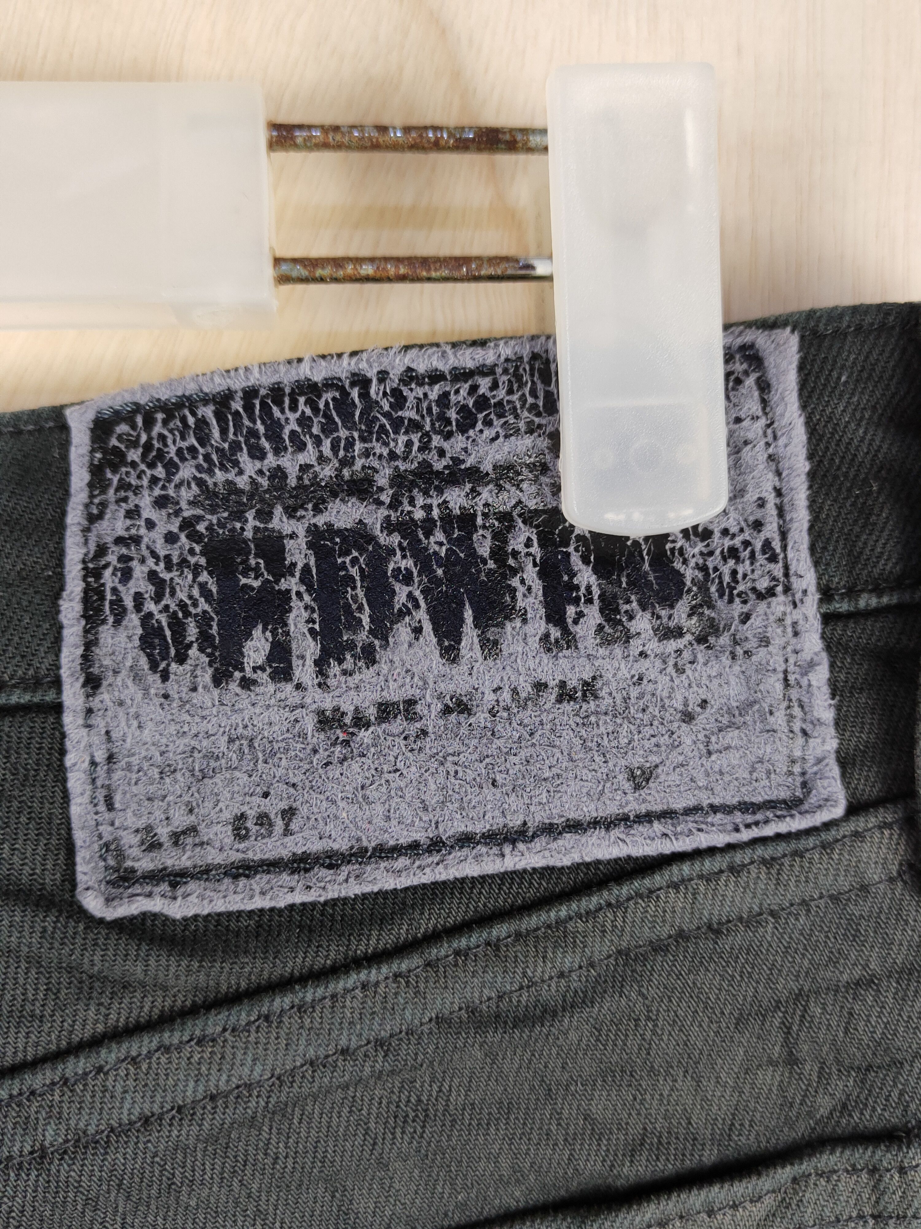 Edwin Edwin Black Faded Distressed Ripped Jeans #S2417 Size US 32 / EU 48 - 10 Thumbnail