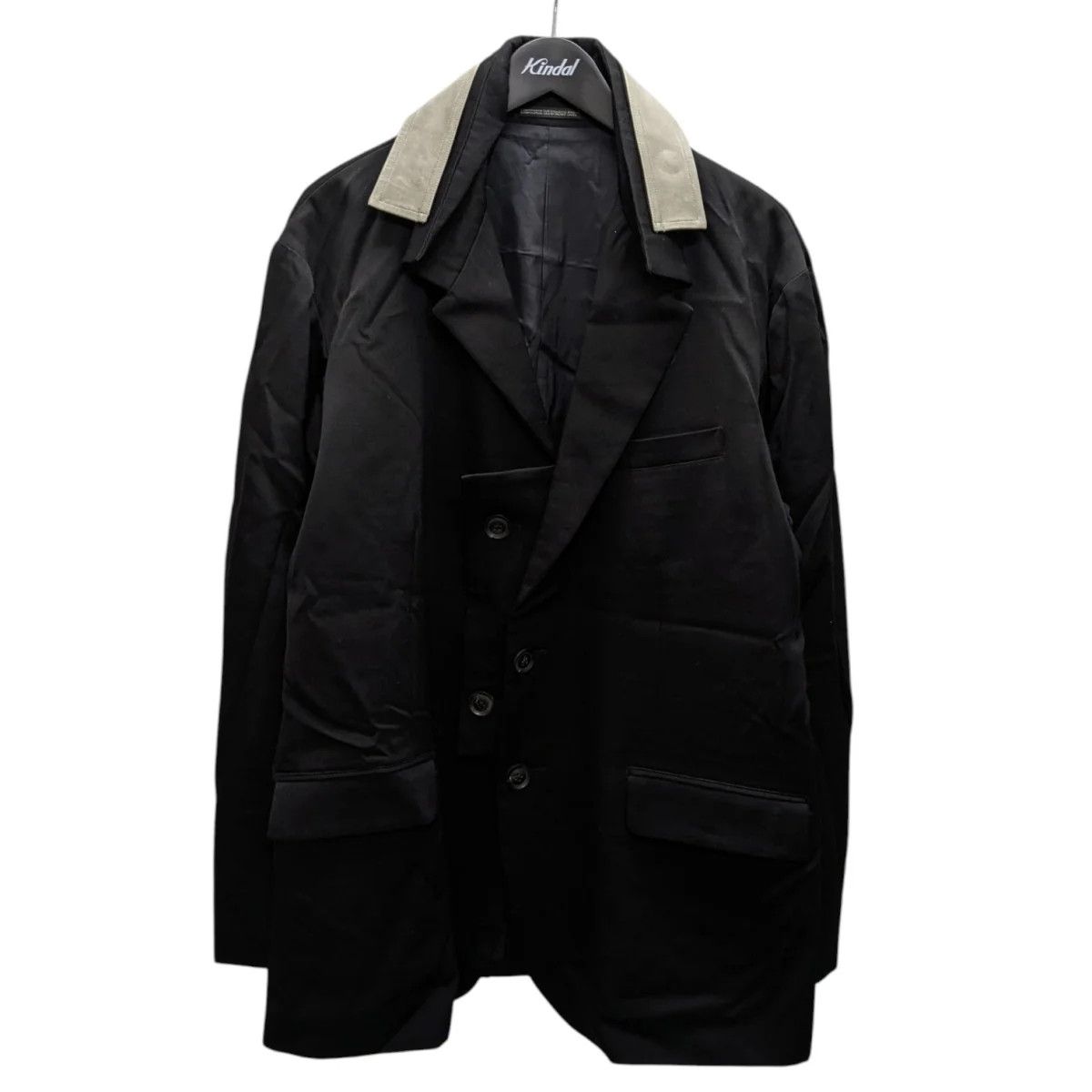Yohji Yamamoto Yohji Yamamoto pour homme 17AW Leather Collar Design Jacket Size US L / EU 52-54 / 3 - 1 Thumbnail