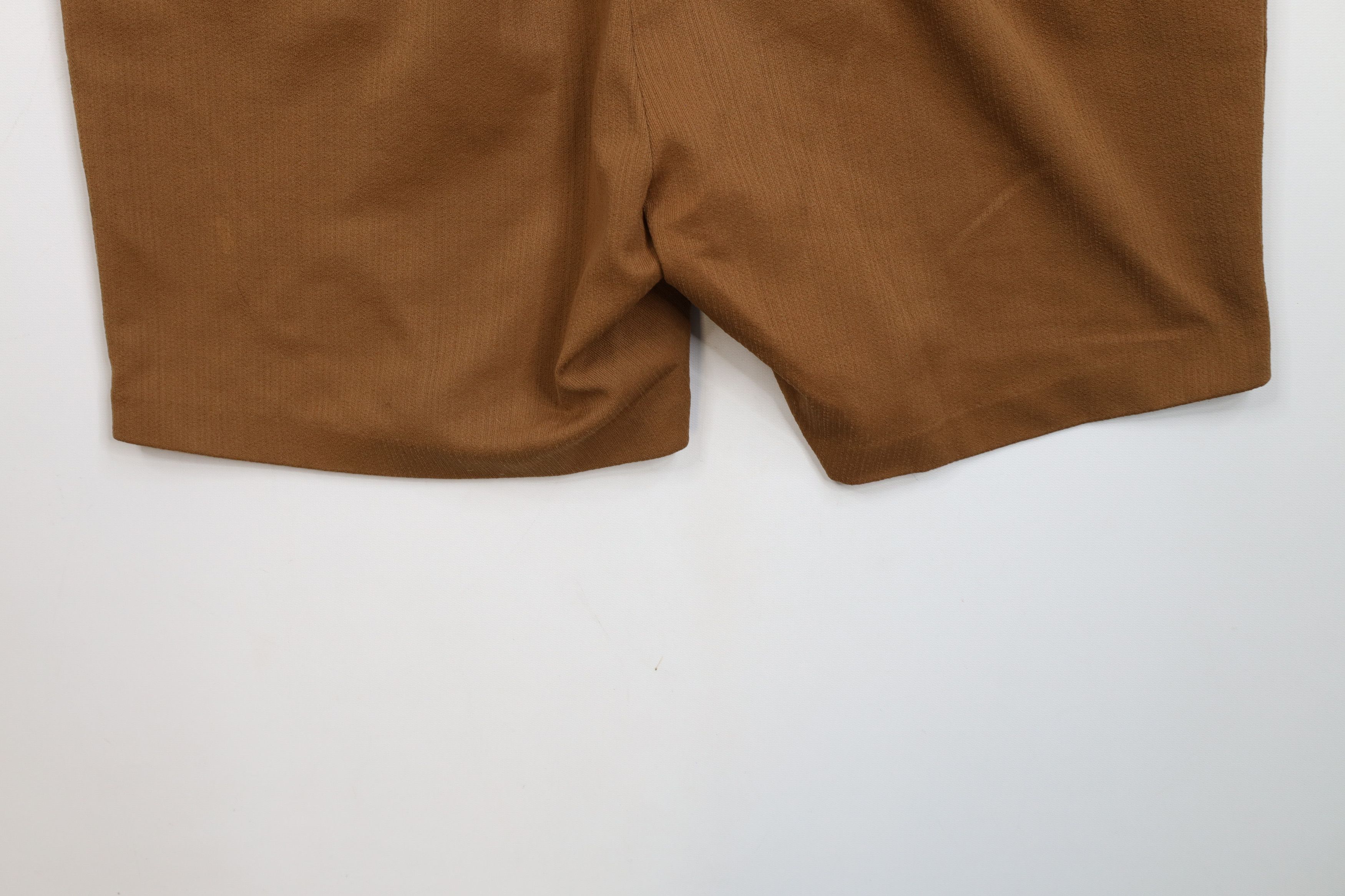 Vintage Vintage 70s Streetwear Knee Knit Chino Shorts Brown AS IS Size US 38 / EU 54 - 12 Thumbnail