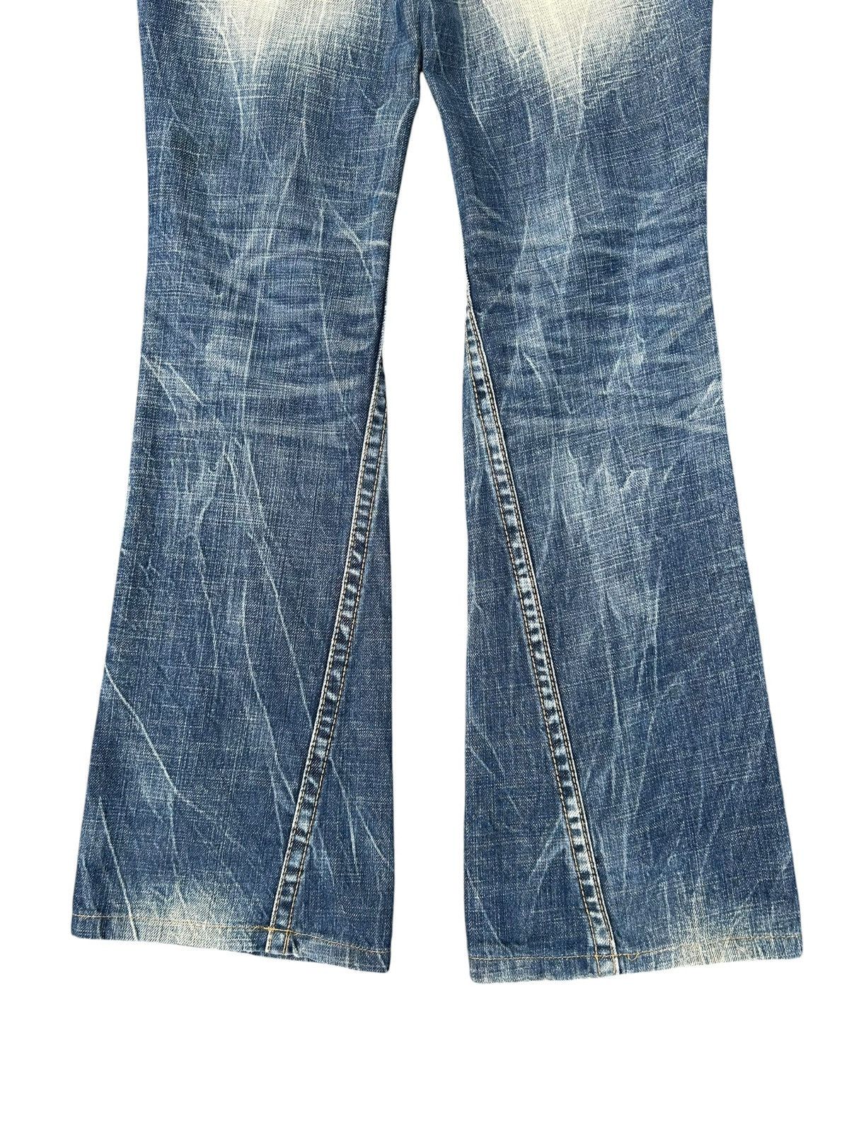 Kapital Flare Yoshitomo Nara Lolita Distressed Denim Jeans Size US 30 / EU 46 - 6 Thumbnail