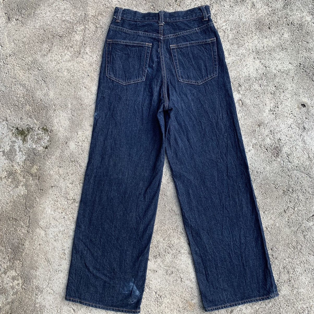 GU Wide Leg Baggy Japanese Brand Jeans Pants W26 Size 26" / US 2 / IT 38 - 4 Thumbnail