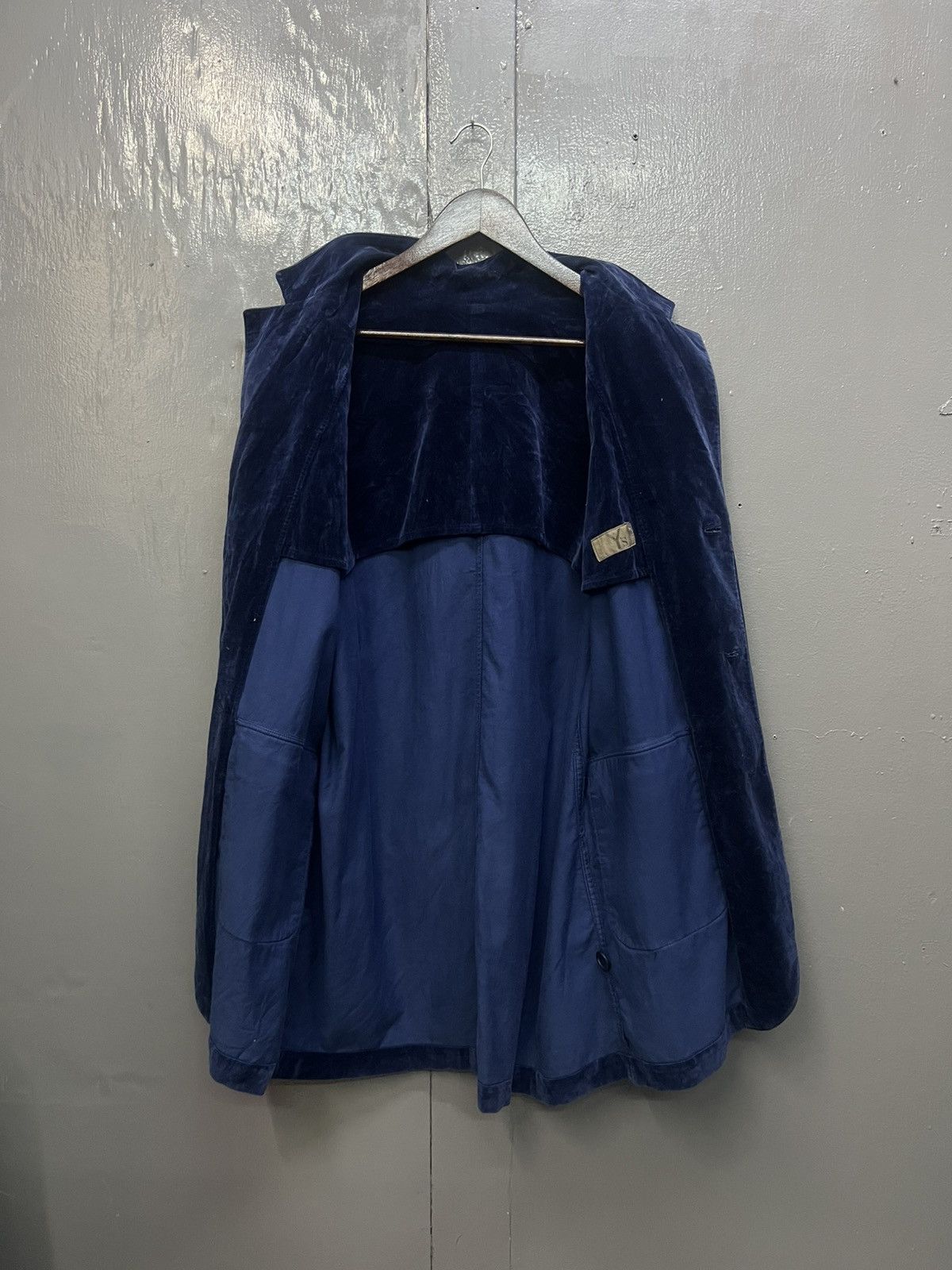 Yohji Yamamoto Y's by Yohji Yamamoto Velvet Coat Jacket Size US L / EU 52-54 / 3 - 5 Thumbnail