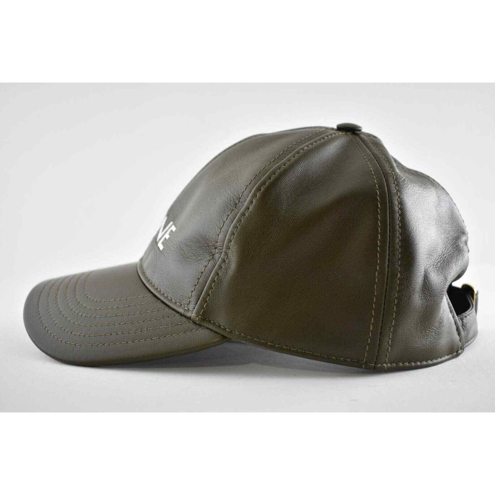 Celine Celine Paris Lamb Leather Baseball Cap Hat S Small Size ONE SIZE - 10 Thumbnail