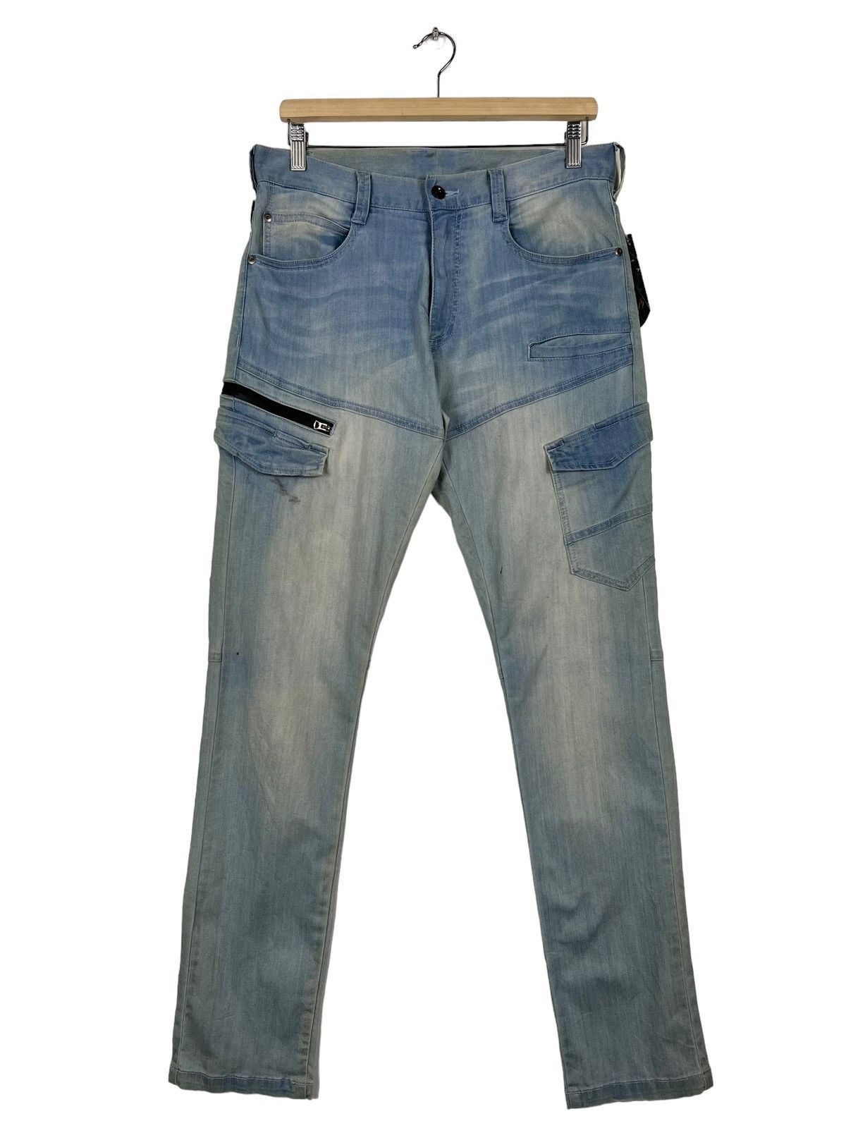 Designer × Hysteric Glamour × Japanese Brand 🔥 G DRAGON CORDURA STRECH JEANS Size US 32 / EU 48 - 1 Thumbnail