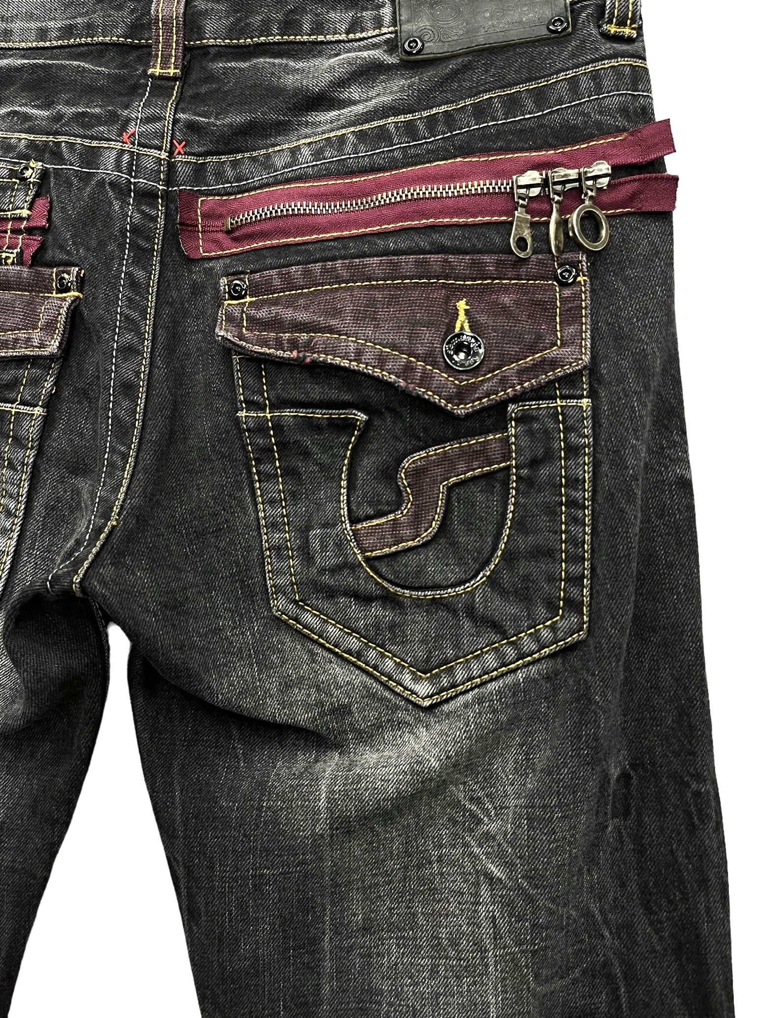 semanticdesign FYE🤘🏼SEMANTIC DESIGN Punk Multi Head Zipper Clawmark Flare Size US 30 / EU 46 - 12 Thumbnail
