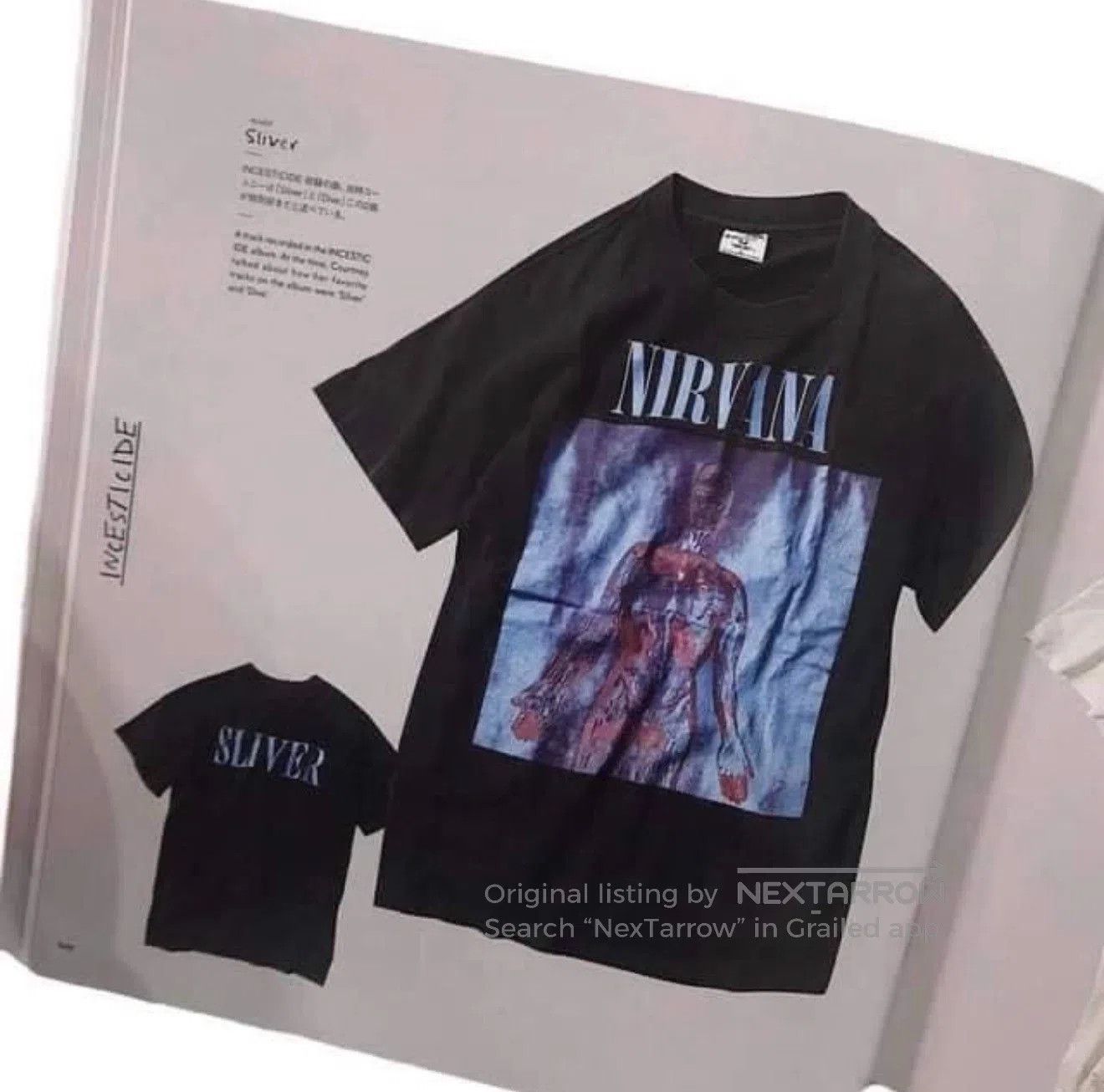 Vintage Vintage 1992 Nirvana Sliver T. Size US M / EU 48-50 / 2 - 8 Thumbnail