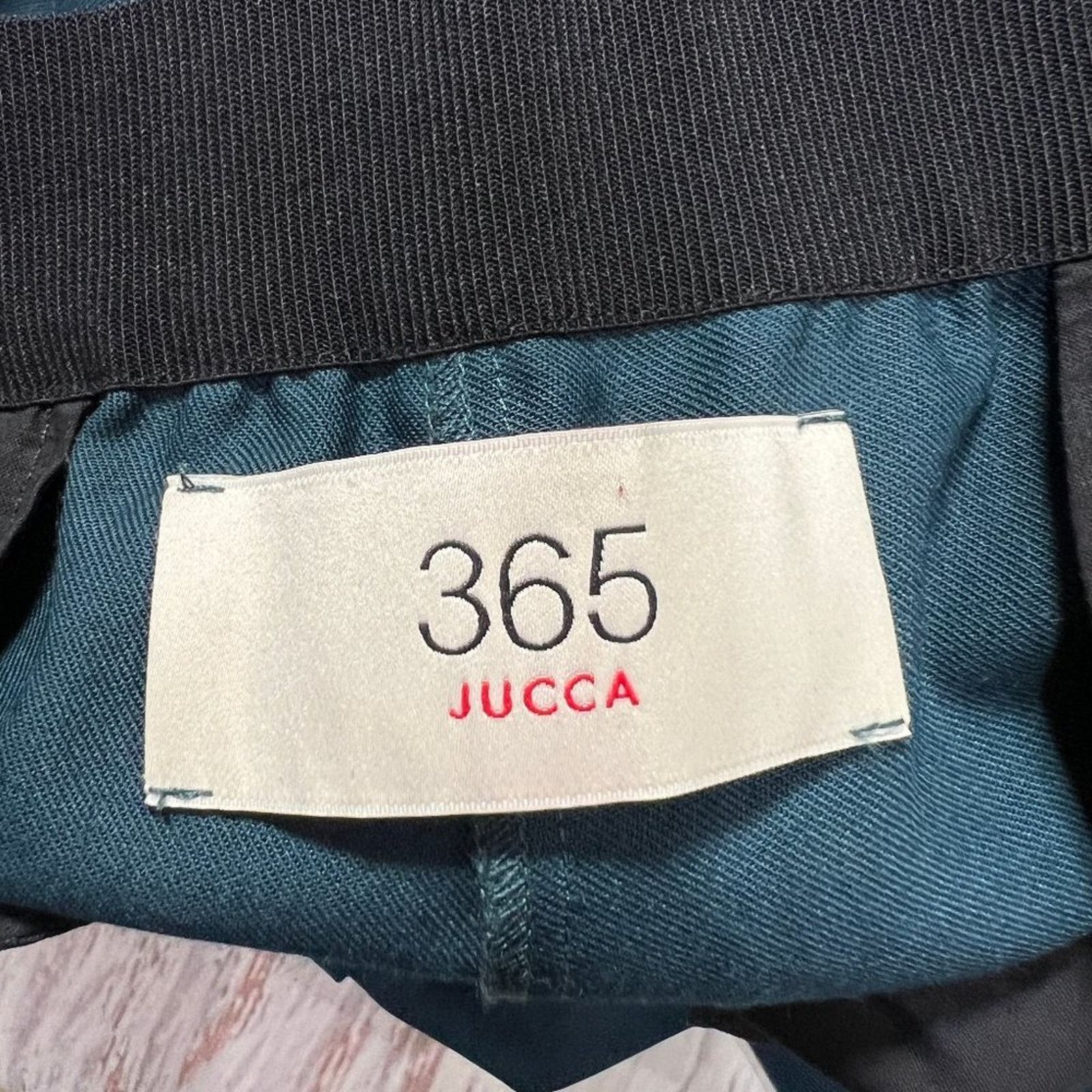 Other Jucca 365 Cigarette Pants Teal High Rise Ankle Crop Size L Size 31" - 3 Thumbnail