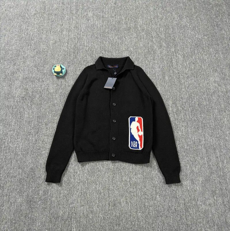 Louis Vuitton Louis Vuitton Black Cotton Men's Cardigan 0089 Size US M / EU 48-50 / 2 - 1 Thumbnail