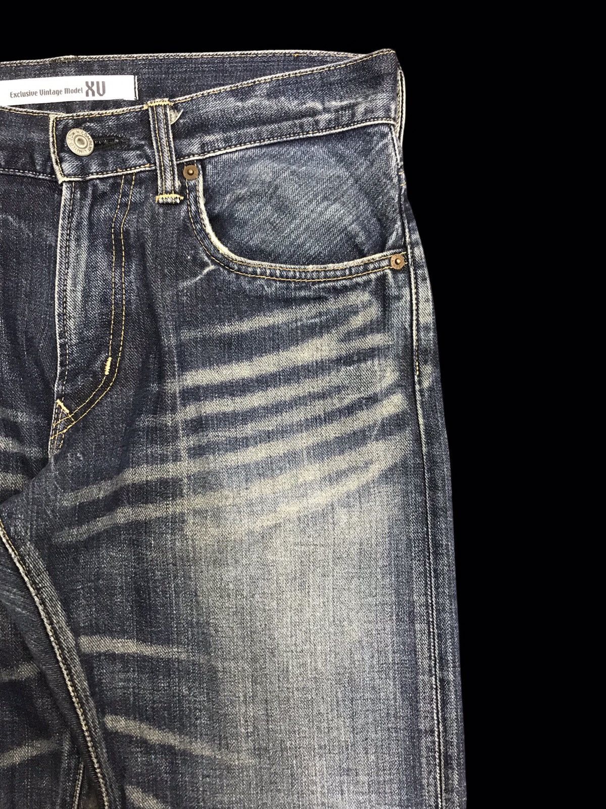 Edwin 💥90s Style💥EDWIN 403 REGULAR CRAZY FADES DENIM F403 Size US 32 / EU 48 - 4 Thumbnail