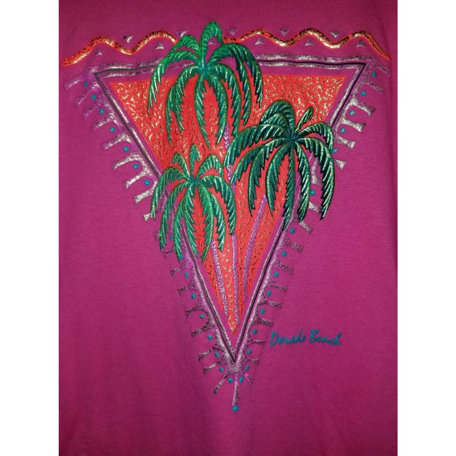 Vintage Oneita Mens Extra Large XL Vintage Power-T Dorado Beach Puff Graphic T Shirt Size US XL / EU 56 / 4 - 2 Thumbnail