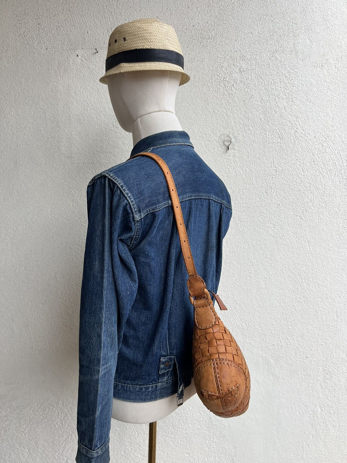 Leather Robita Japan Patina Woven Leather Bag Size ONE SIZE - 24 Thumbnail