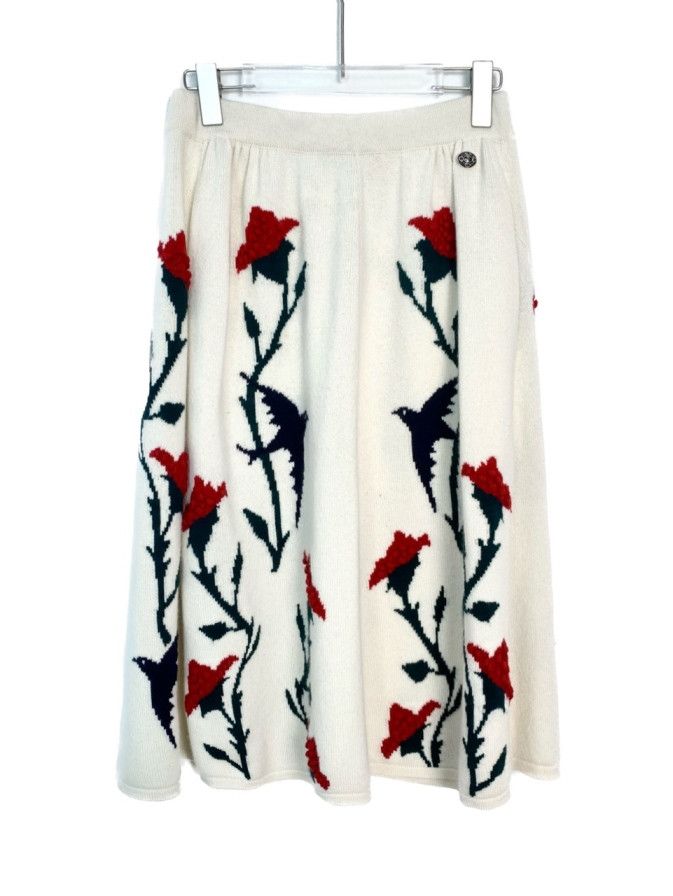 Chanel Chanel knitted half skirt, beige size 38 Size XS / US 0-2 / IT 36-38 - 1 Thumbnail