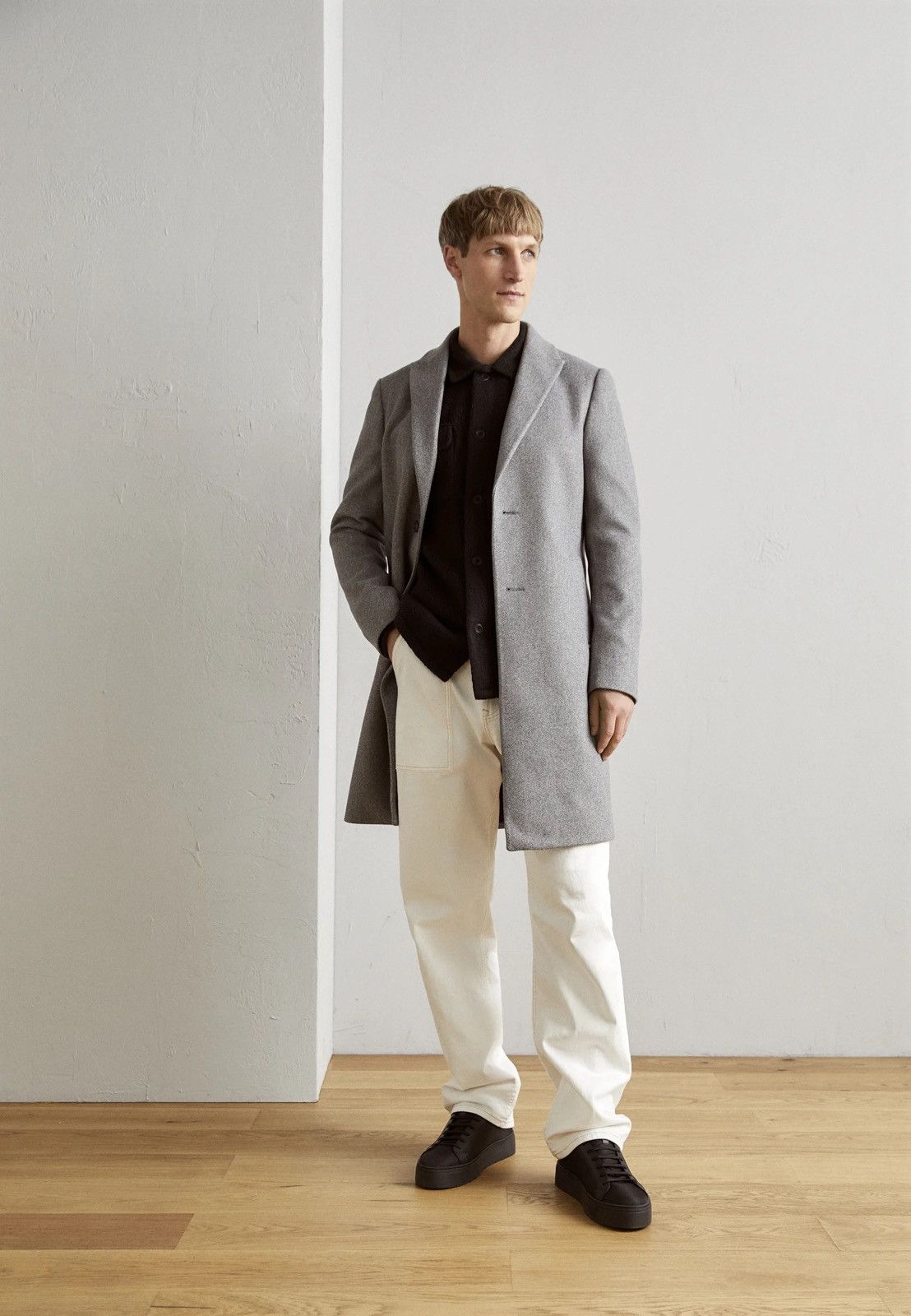 Other !DS! AW23 Isaac Dewhirst Gray Wool Coat Size US M / EU 48-50 / 2 - 2 Thumbnail