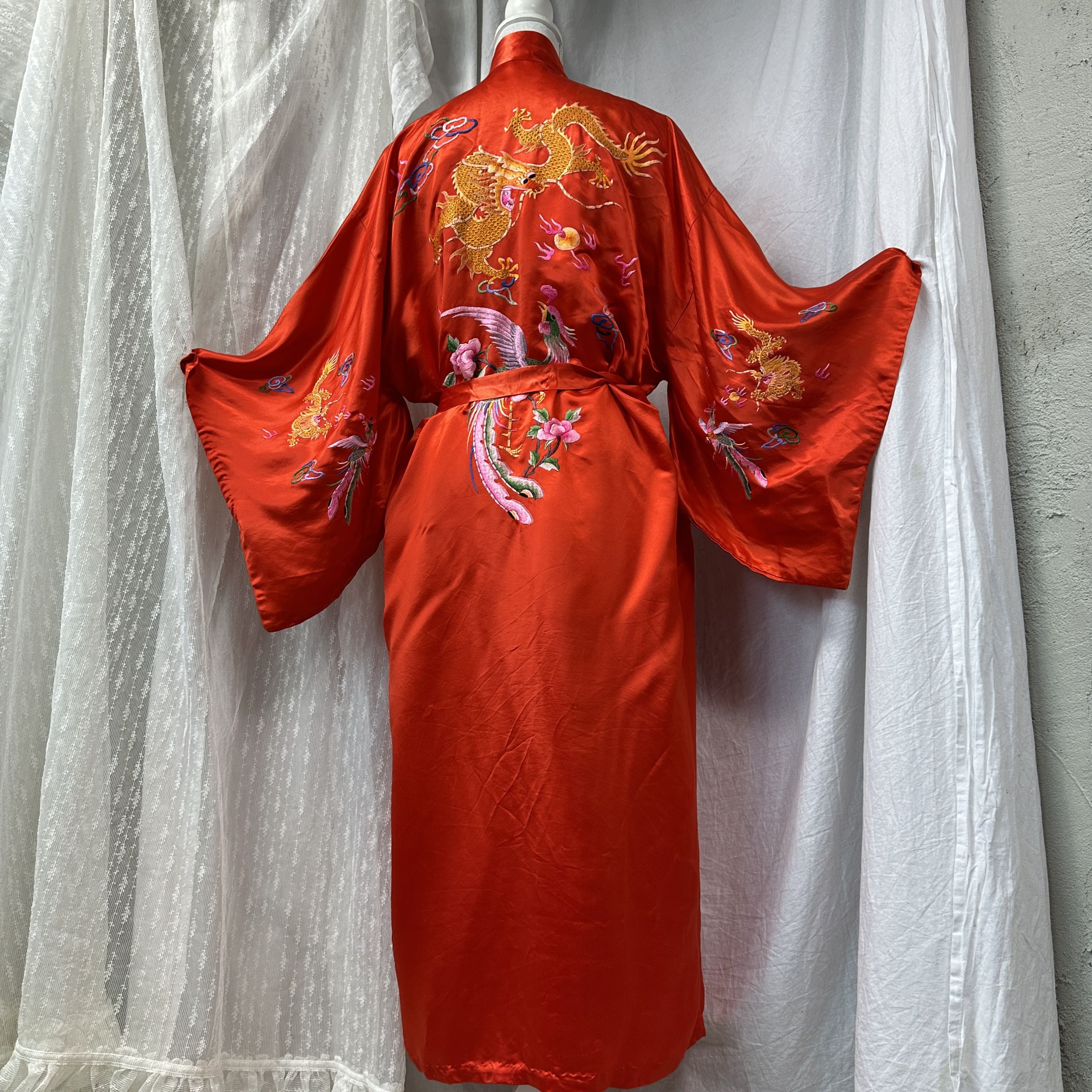 Vintage Vintage Japaneese Silk Embroidered Kimono Y2K Size M / US 6-8 / IT 42-44 - 10 Thumbnail