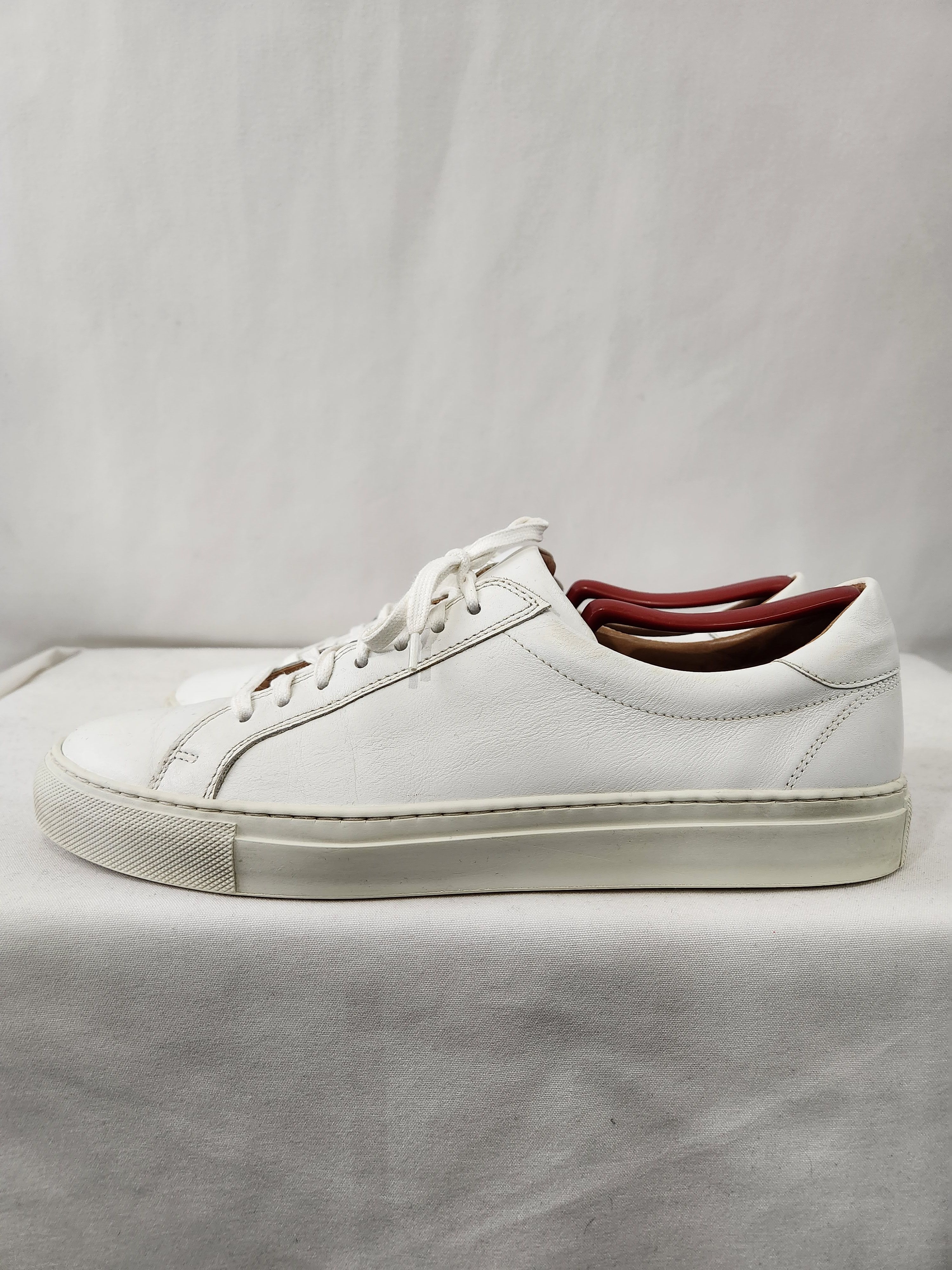 gravitypope White Leather Low Top Tennis Sneaker Made in Italy sz 41 EU Size US 8 / EU 41 - 4 Thumbnail