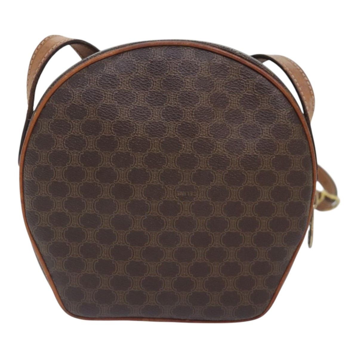 Celine CELINE Macadam Canvas Shoulder Bag Pvc Leather Brown Gold Size ONE SIZE - 2 Thumbnail