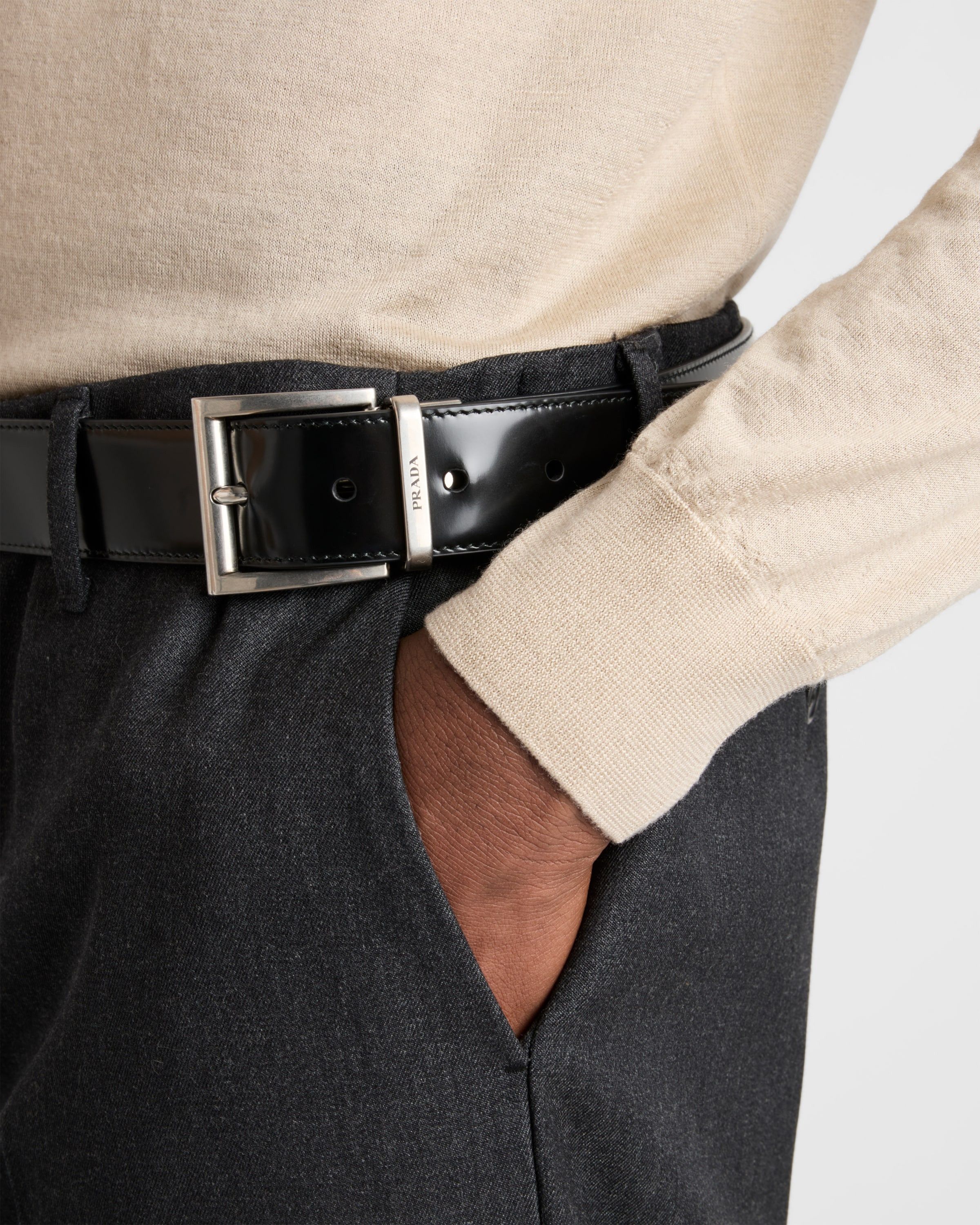 Prada o1bcso1str1025 Cashmere And Silk Polo Shirt in Beige Size US L / EU 52-54 / 3 - 5 Thumbnail