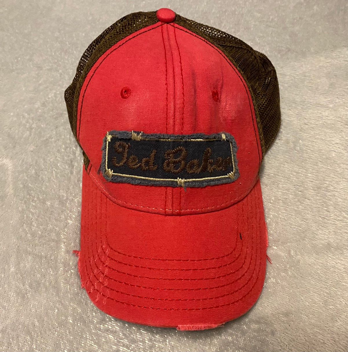Pre-owned Ted Baker Hype Streetwear  Baseball Cap In Red
