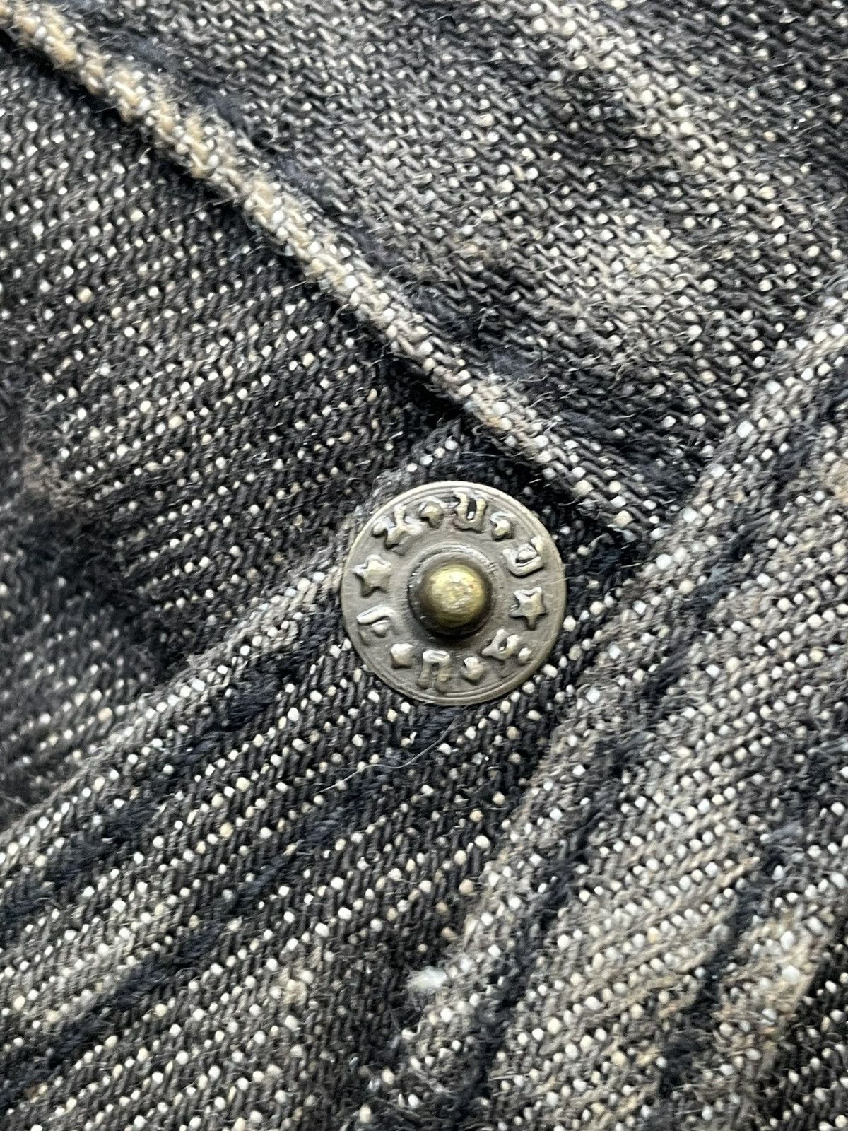 Japanese Brand K.U.I Flare Distresed Paint Denim Size US 34 / EU 50 - 14 Thumbnail