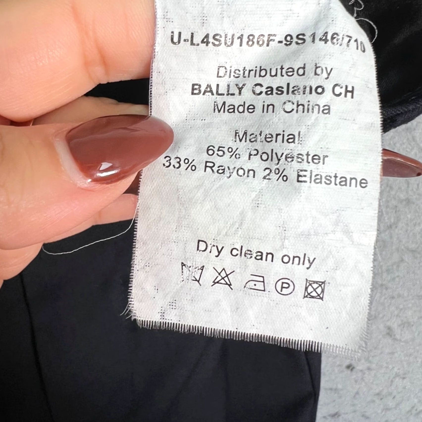 Bally Bally Womens Black Dress Pants Slim-Fit 6 (Adult) Size 6 Polyester Flat Front Mid Rise Inseam 29 in Skinny 30 in Waist Women Pants Dress Size 28" / US 6 / IT 42 - 5 Thumbnail