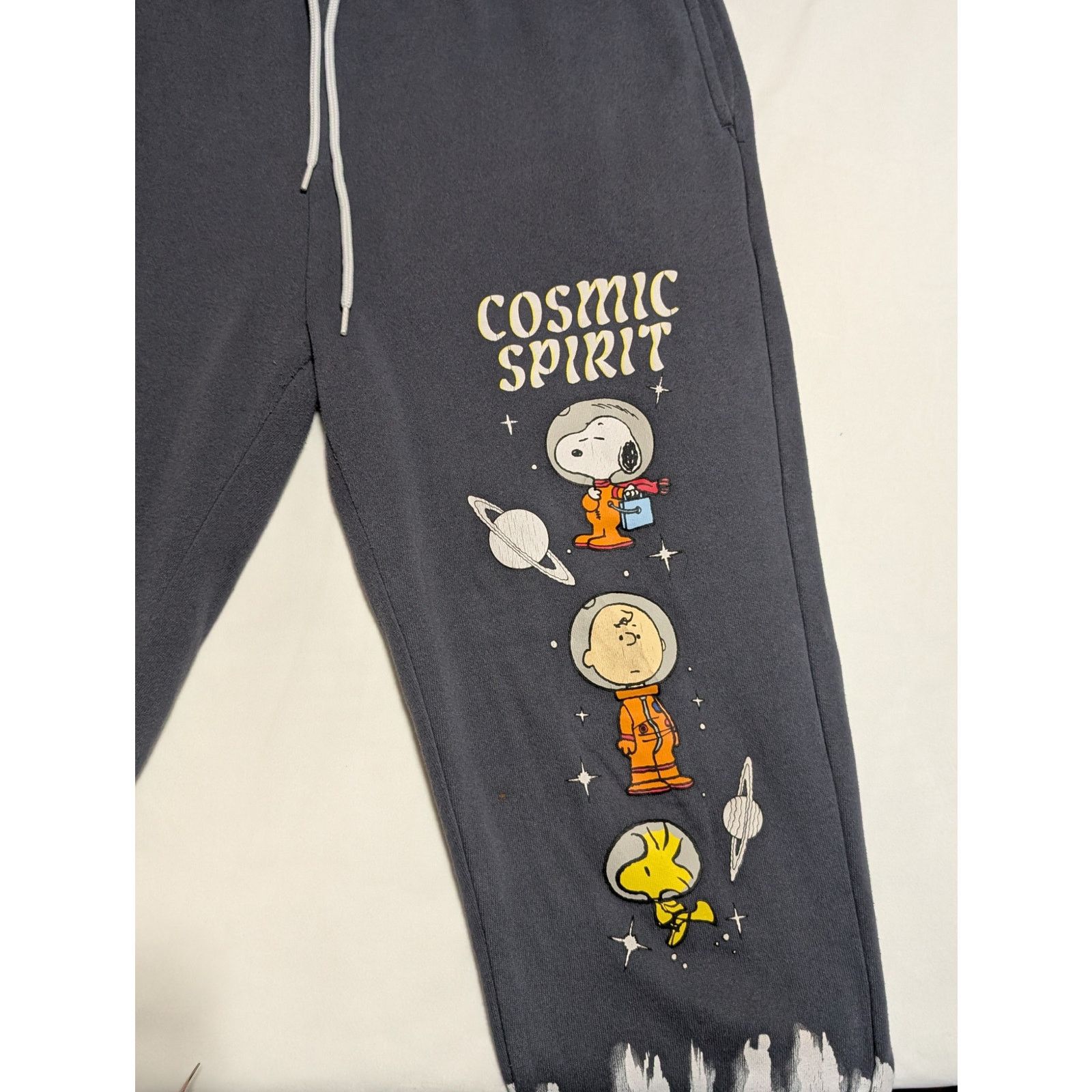 Peanuts Peanuts Tie Dye Cuff Graphic Print Joggers Sweatpants Size L Size 34" / US 12 / IT 48 - 4 Thumbnail