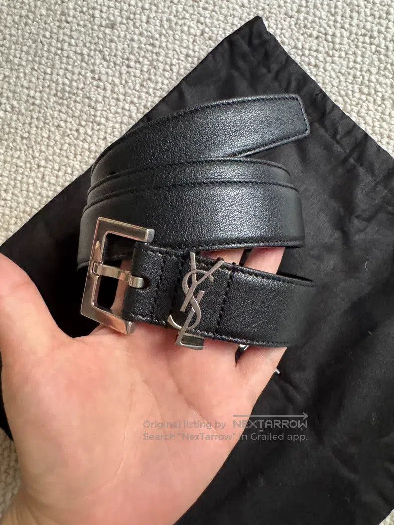 Saint Laurent Paris Saint Laurent Paris leather belt Size ONE SIZE - 1 Thumbnail