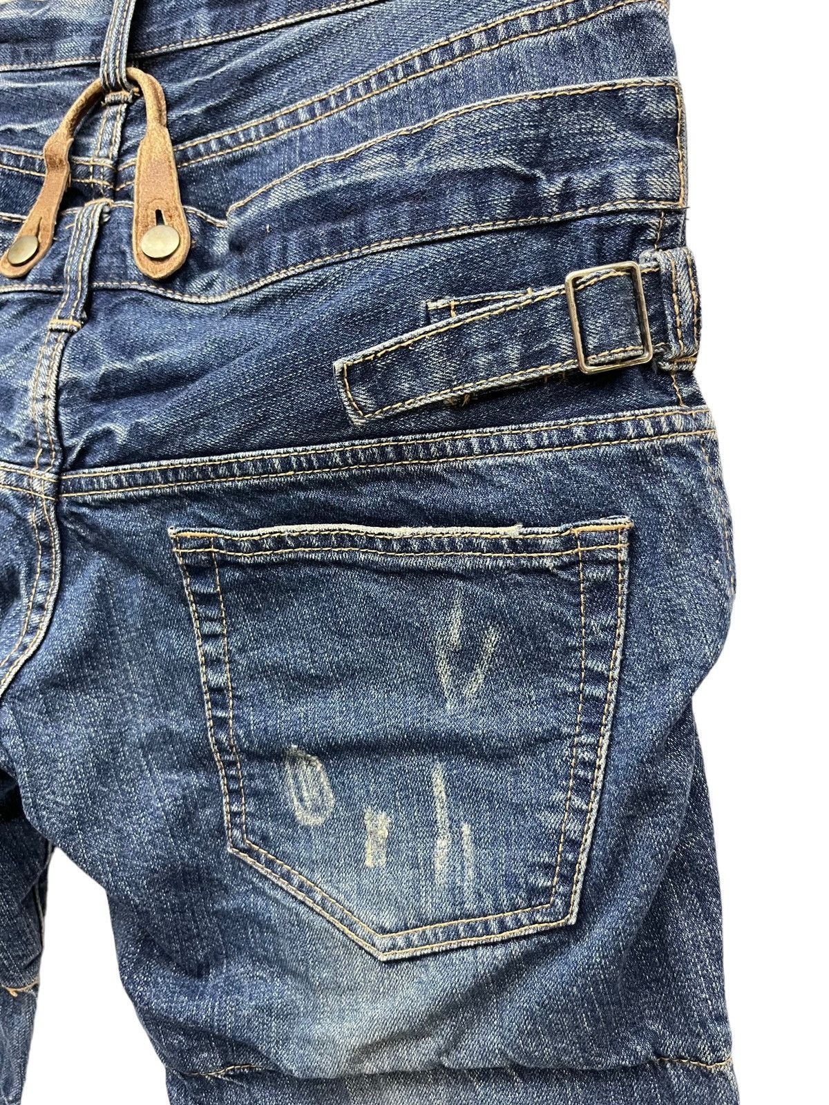 Le Grande Bleu (L.G.B.) × PPFM × Seditionaries FYE RARE🔥PPFM Punk Real Double Waist Ripped Unique Design💥 Size US 31 - 18 Thumbnail