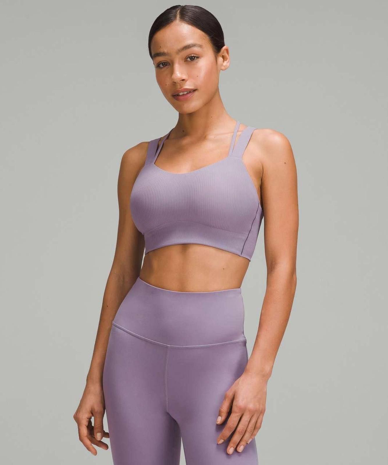 Lululemon Lululemon Like a Cloud Longline Ribbed Bra Size 4 D/DD Cups Size ONE SIZE - 1 Thumbnail