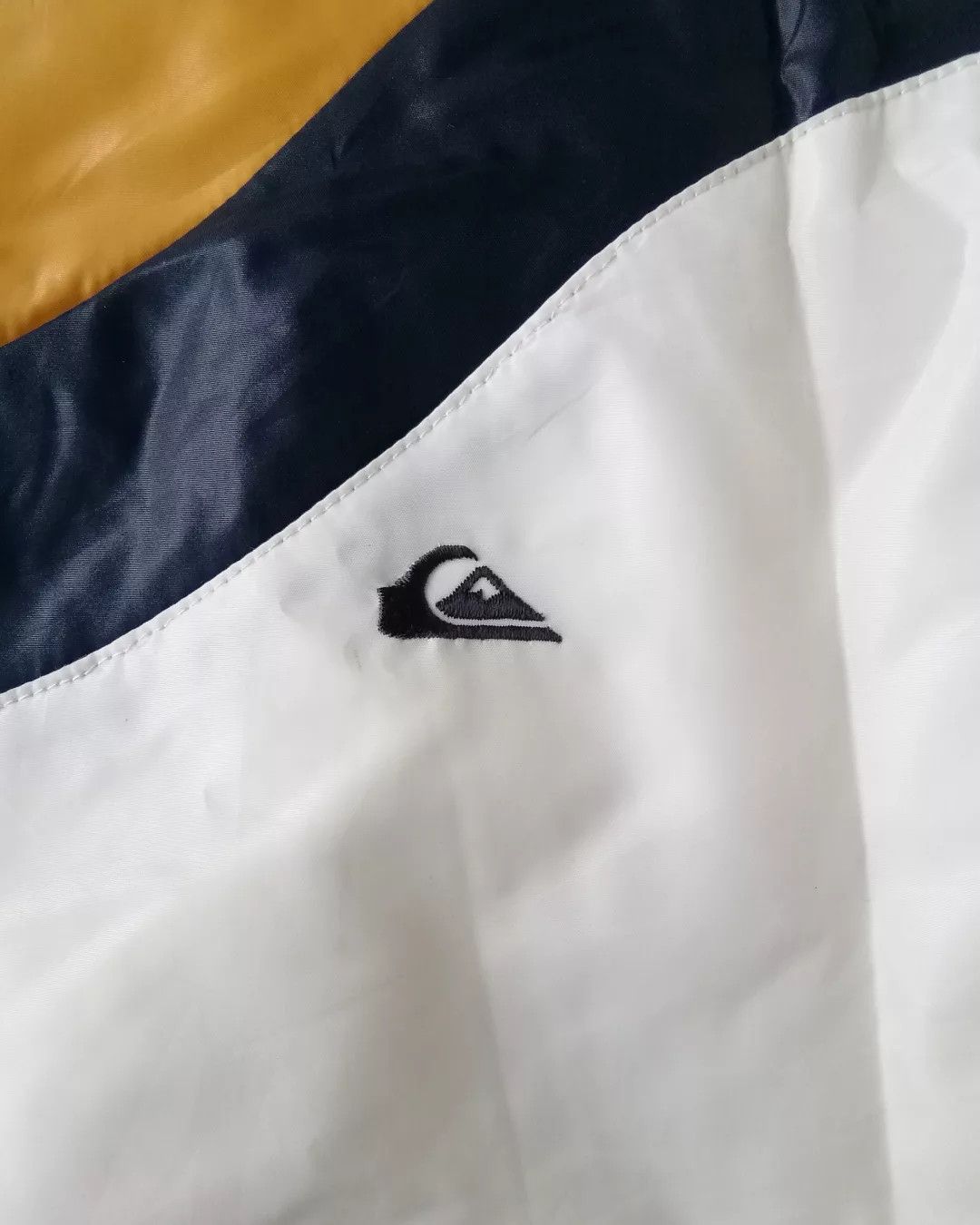 Quiksilver Vintage Rare Quiksilver White Striped Zipper Jacket Size US L / EU 52-54 / 3 - 3 Thumbnail