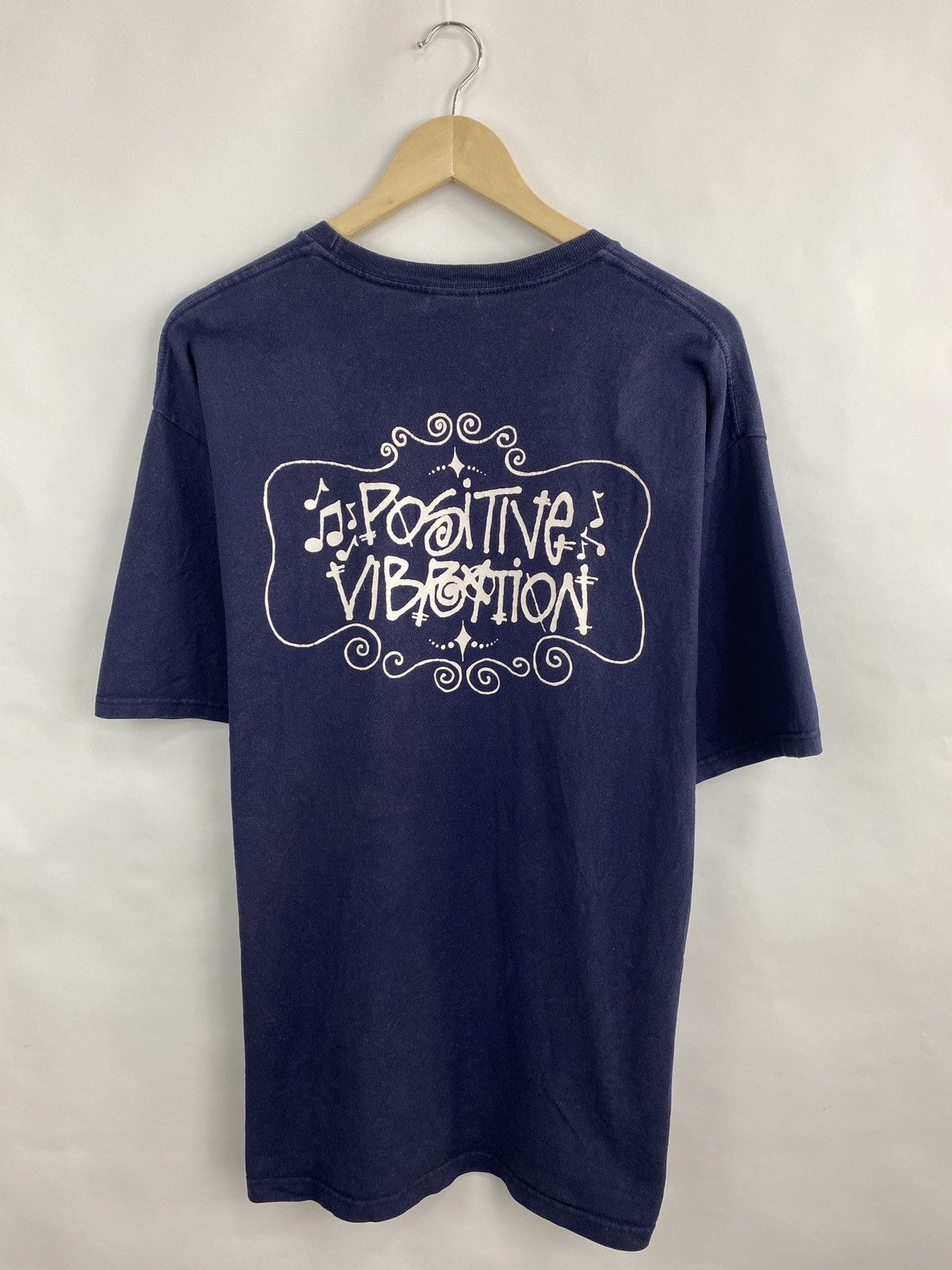 Stussy × Vintage 🇺🇸 Vintage Stussy Positive Vibration t-shirt rare retro Size US XL / EU 56 / 4 - 3 Thumbnail