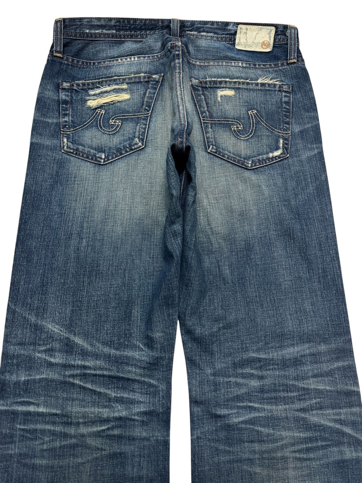 If Six Was Nine AG ADRIANO GOLDSCHMIED GRUNGE RUSTY CLAWMARK MUDWASH DISTRES Size US 32 / EU 48 - 16 Thumbnail
