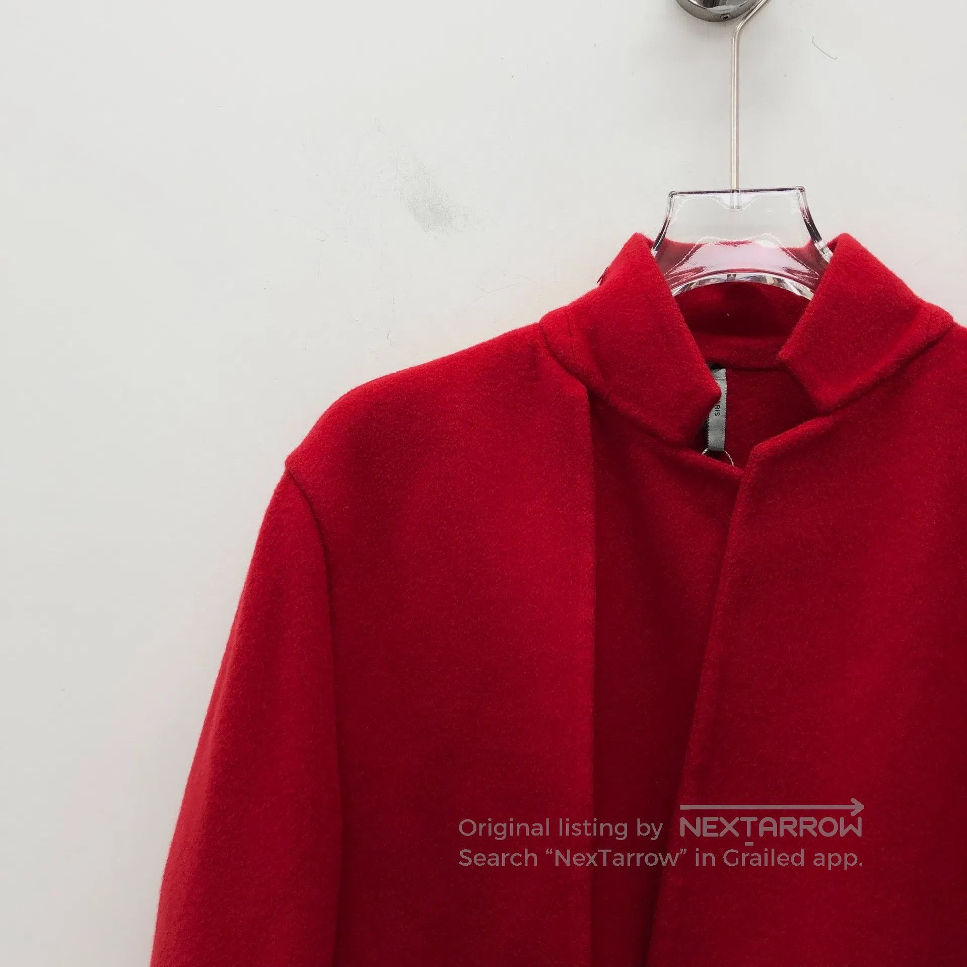 Dior Dior Red Cashmere Stand Collar Belted Trench Coat| Size US S / EU 44-46 / 1 - 3 Thumbnail