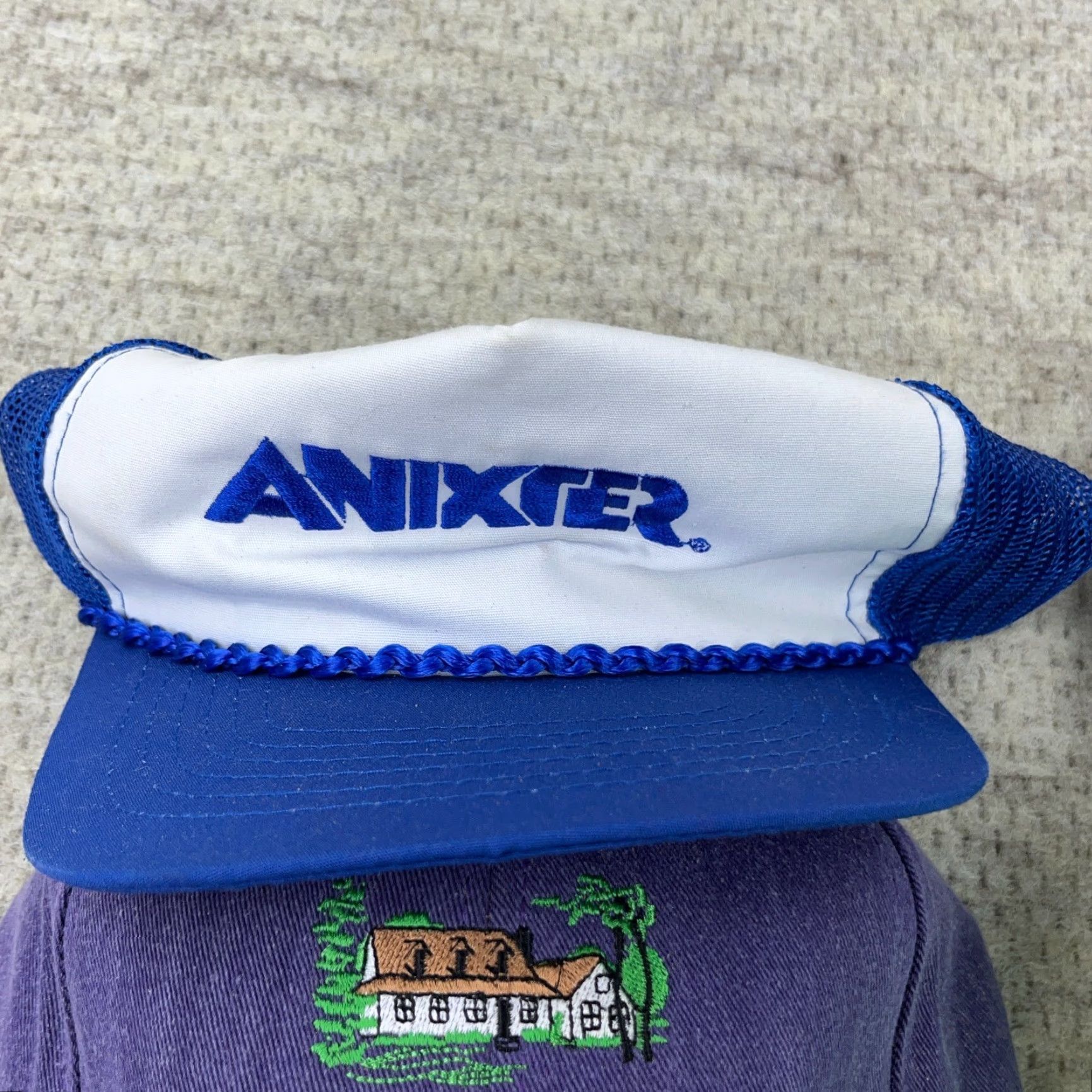 Logo 7 Vintage Trucker Hat Lot Snapback Cap 80s 90s USA Advertising Logo Rope M12 Size ONE SIZE - 5 Thumbnail