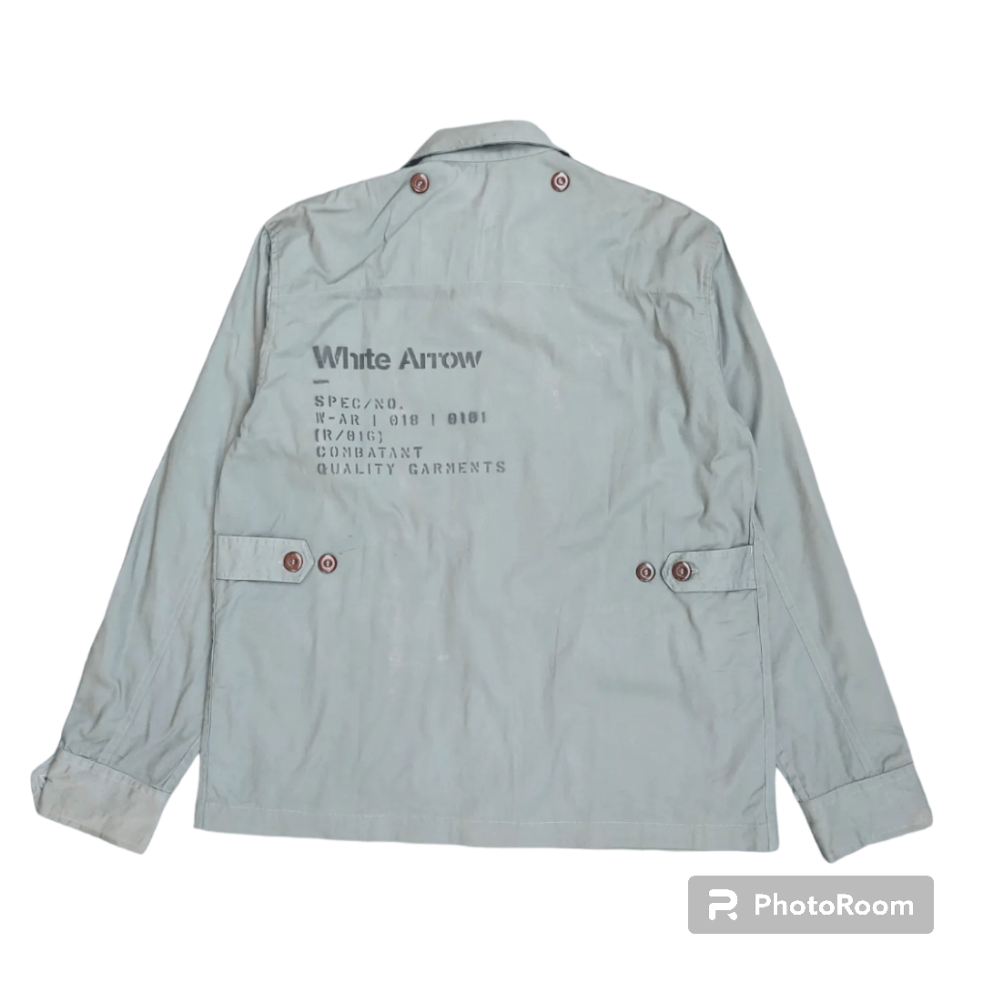 Vintage 💥White Arrow Jungle Shirt Size US L / EU 52-54 / 3 - 2 Thumbnail