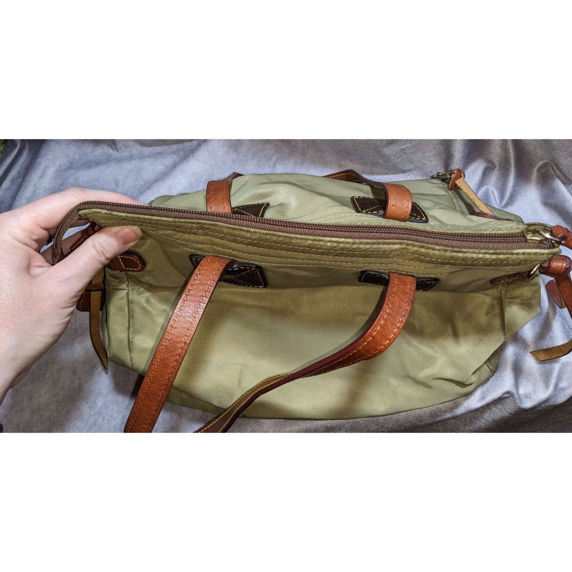 Dooney & Bourke Dooney & Bourke Nylon Shoulder Bag With Leather Straps Green Size ONE SIZE - 9 Thumbnail