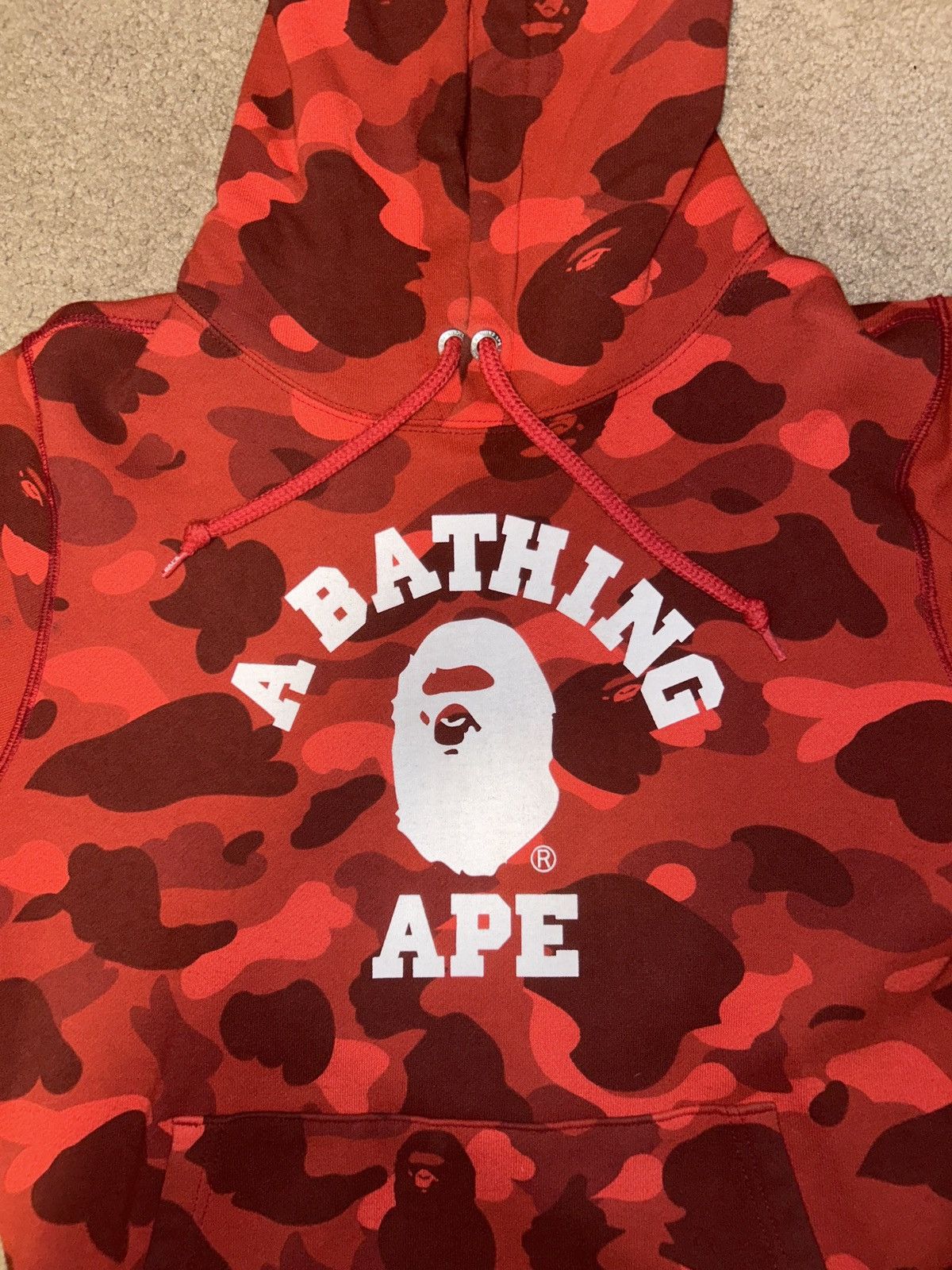 Bape Bape color camo college pullover hoodie Size US M / EU 48-50 / 2 - 2 Thumbnail