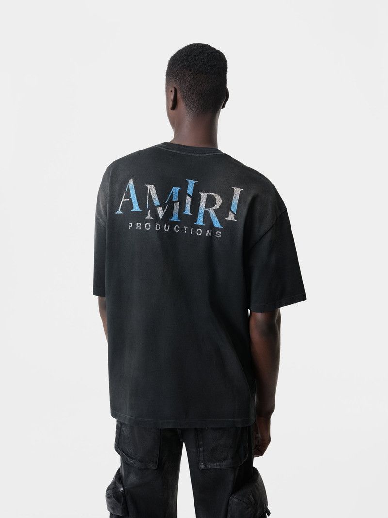Amiri o1orln1125 Theatre Masks Oversized T-Shirt in Black Size US L / EU 52-54 / 3 - 5 Thumbnail