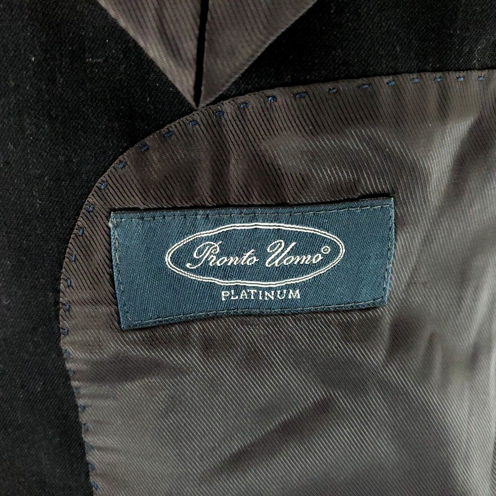 Pronto Uomo Pronto Uomo Platinum Wool 2 Button Blazer 38R Or Slim 40R Bl Size 38R - 7 Thumbnail