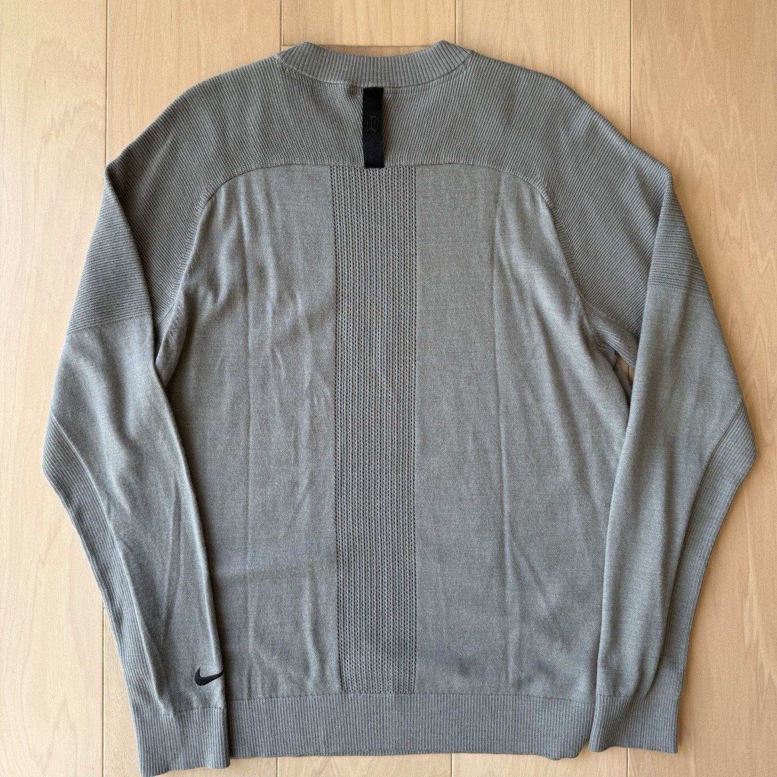 Nike Nike Tiger Woods Sweater Large Gray Polyester Wool Pullover Size US L / EU 52-54 / 3 - 7 Thumbnail