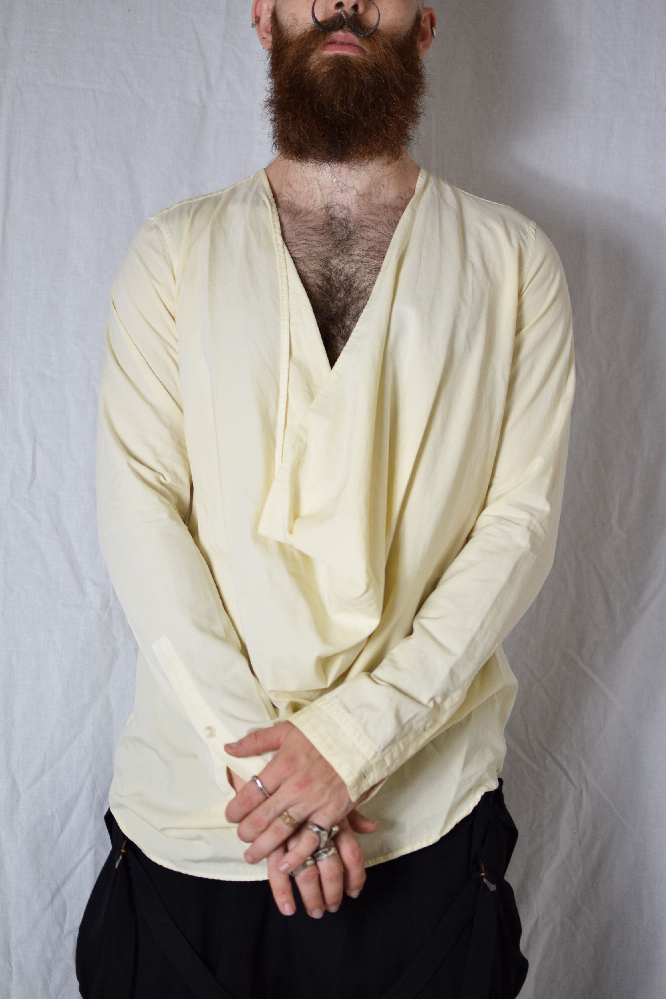 Julius Julius SS08 Cowl-Neck Shirt - 217SHM2 Size US M / EU 48-50 / 2 - 4 Thumbnail